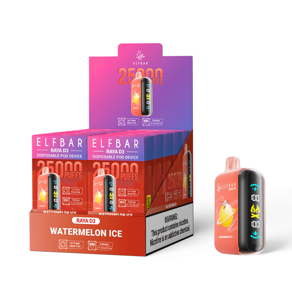ELFBAR RAYA D3 Disposable Vape (All Flavours)