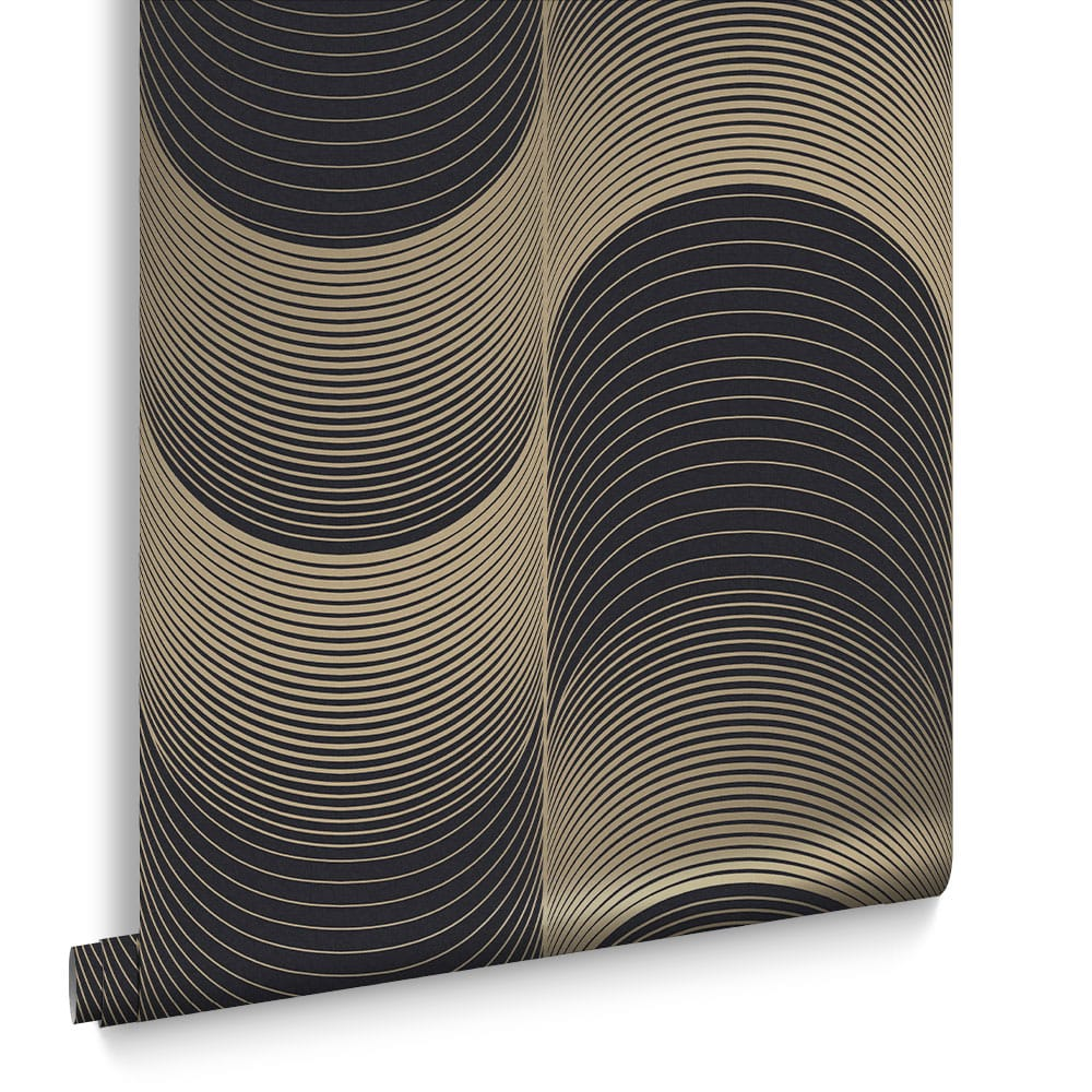 Graham & Brown  vliesbehang  Eclipse Black & Gold Graham & Brown  vliesbehang  Eclipse Black & Gold