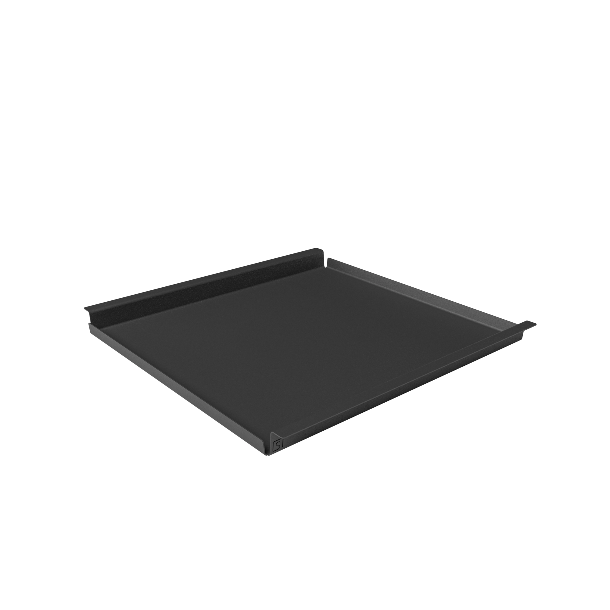 Steellish Hocker Dienblad - vierkant Hocker Dienblad Vierkant - zwart