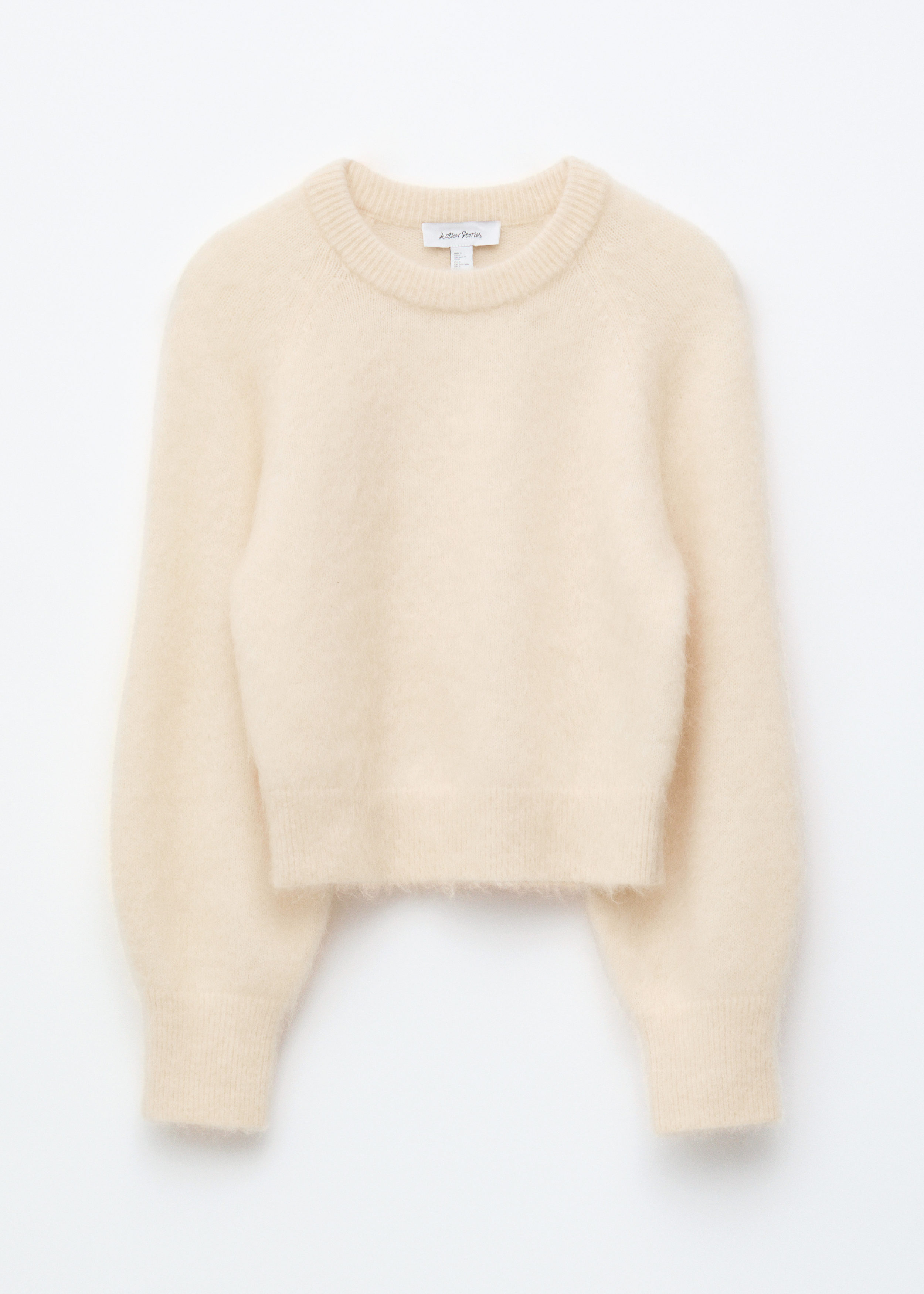& Other Stories MOHAIR-BLEND BALLOON-SLEEVE JUMPER