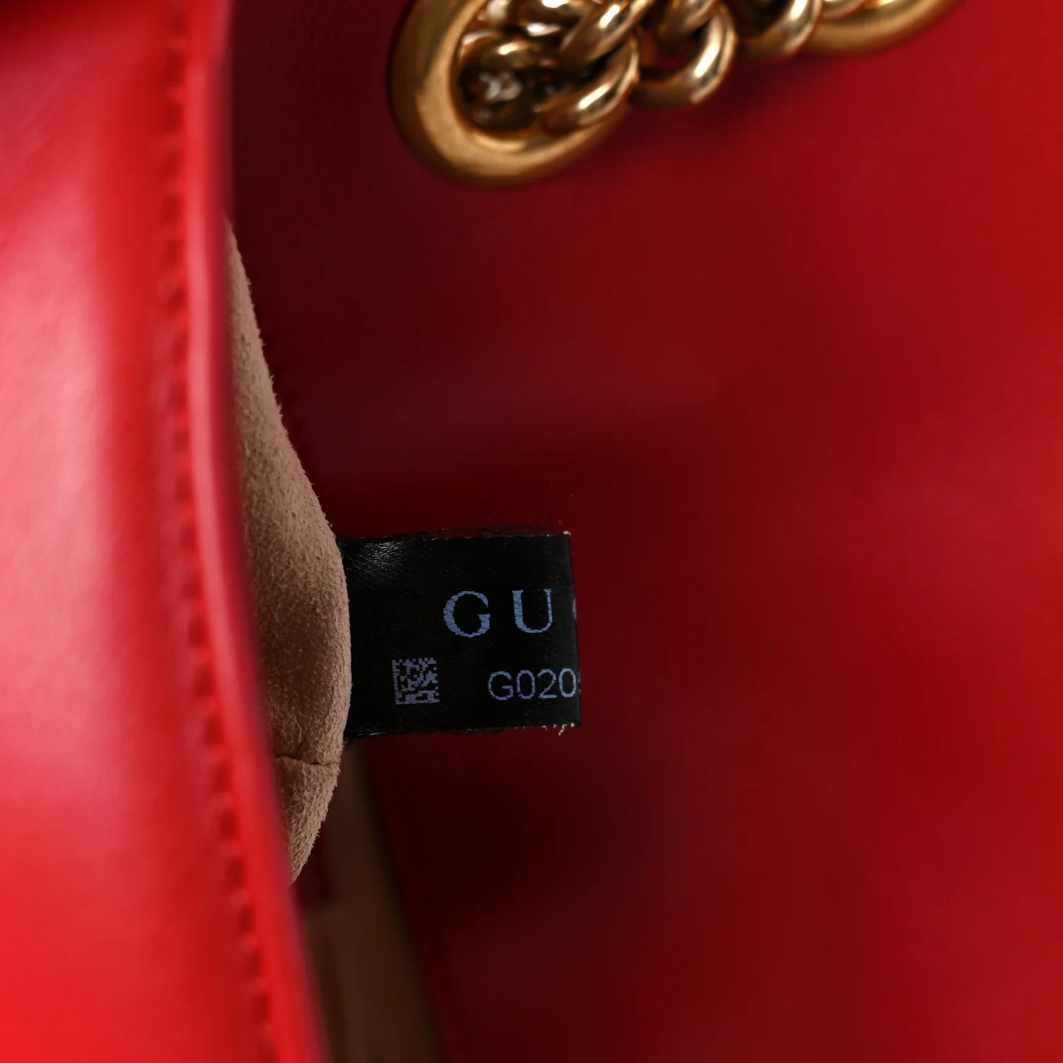 Calfskin Matelasse Mini GG Marmont Shoulder Bag Hibiscus Red - Top Club