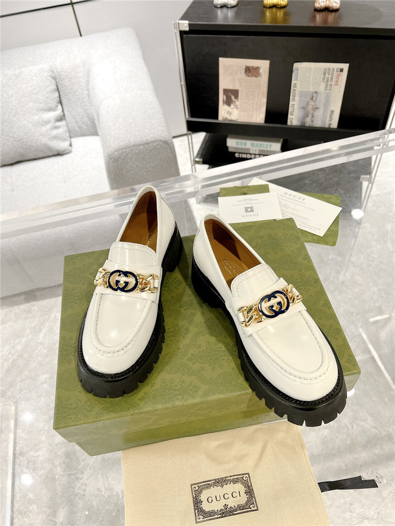 gucci new double GG hardware platform loafers - Sneaker Replica Workshop
