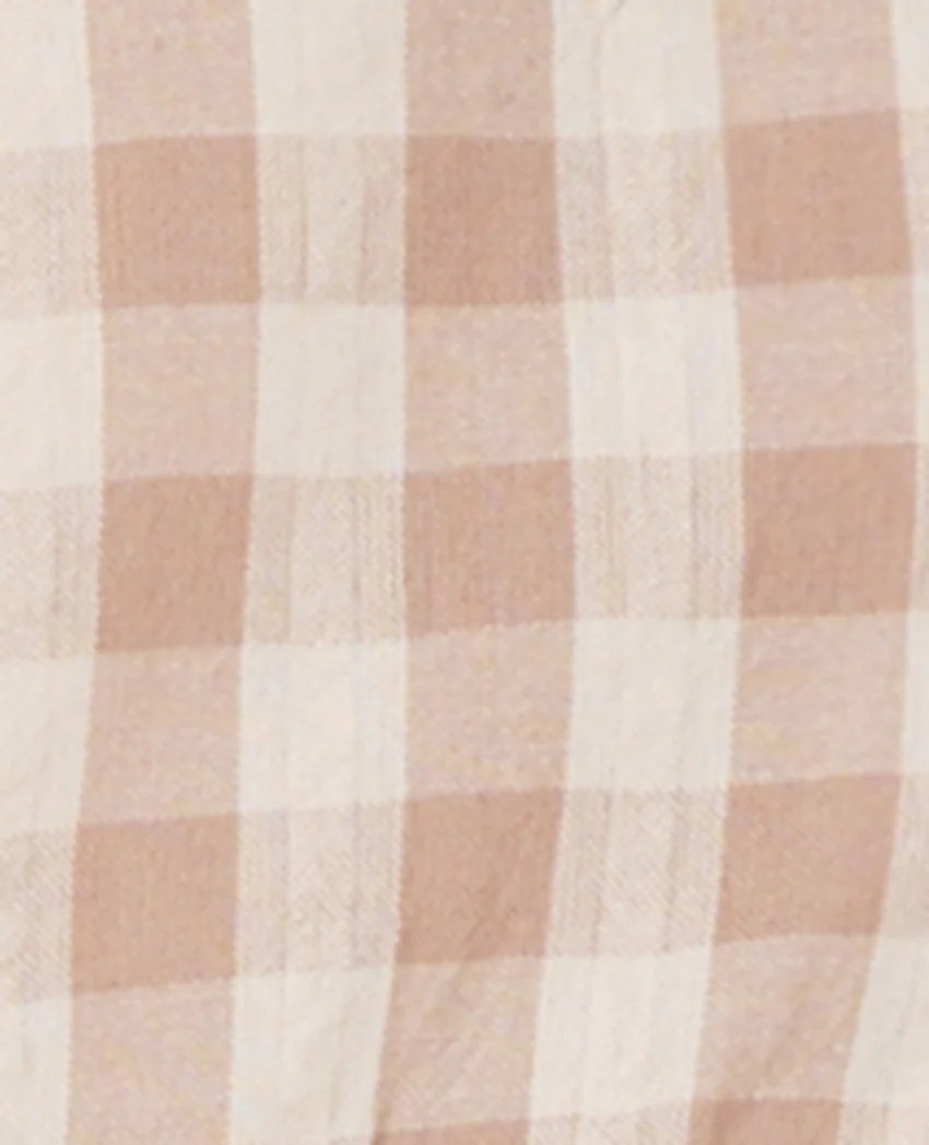 Pimkie Blouse avec smocks et nouettes motif vichy