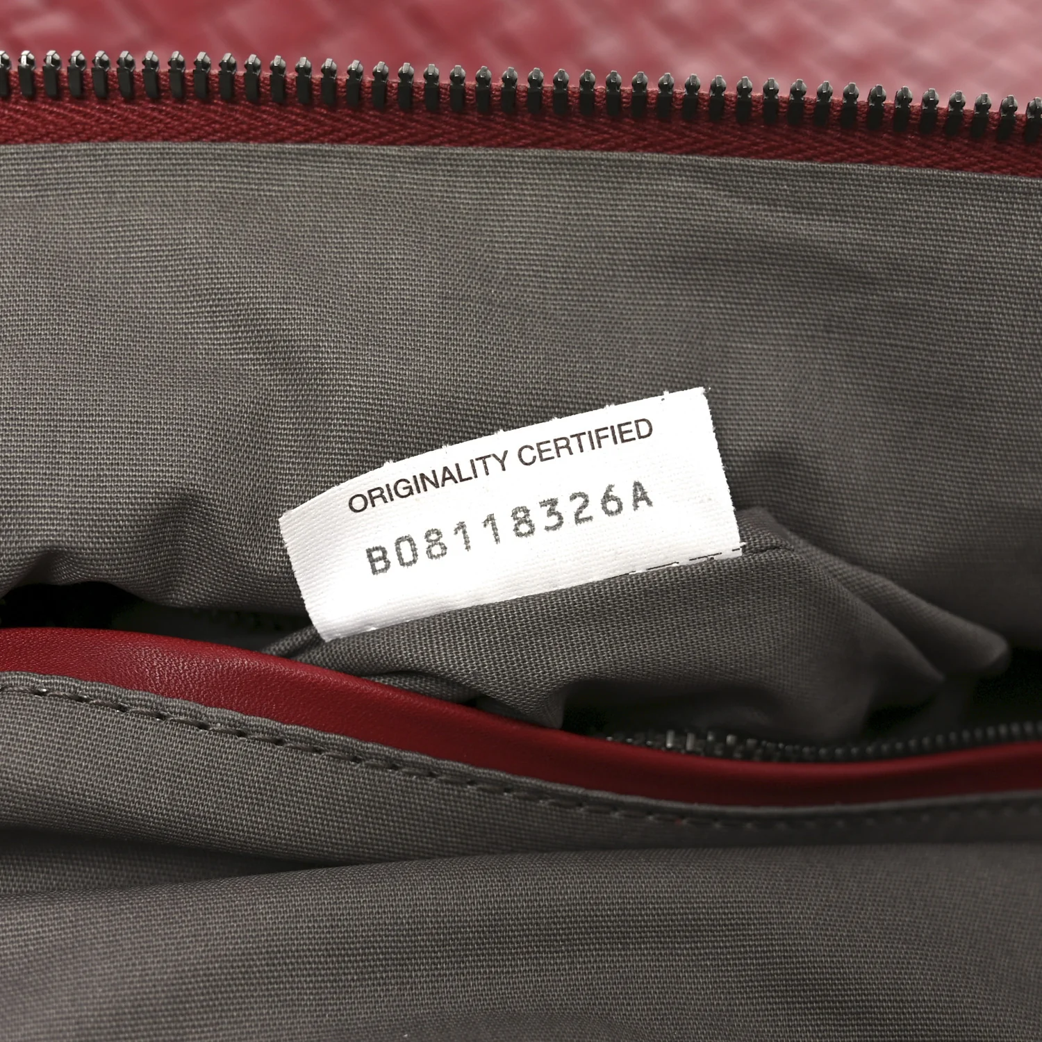 Nappa Intrecciato Medium Convertible Tote Burgundy - Top Club