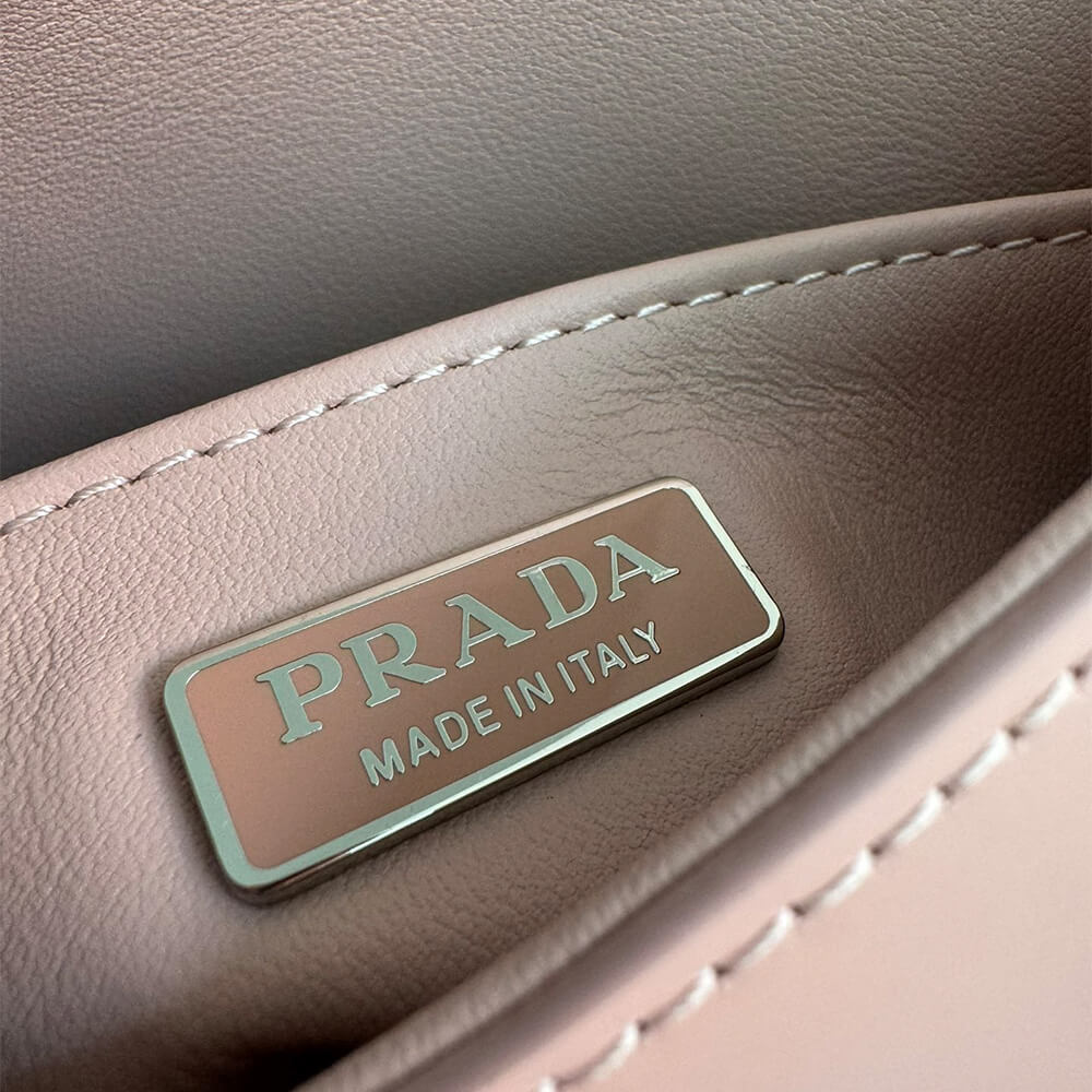 Small Prada Cleo brushed leather shoulder bag with flap - Top Club
