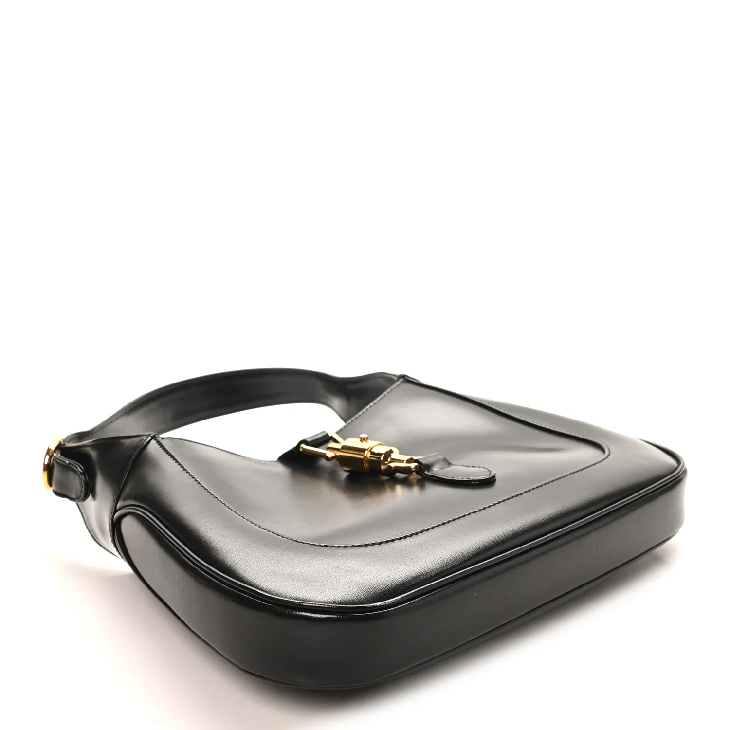 Boarded Dyana Lux Calfskin Small Jackie 1961 Hobo Black - Top Club