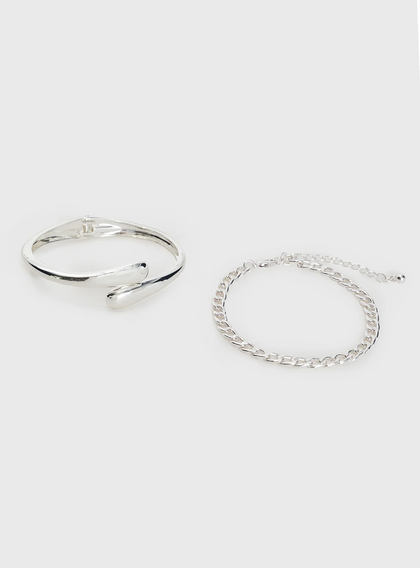 Elle Bracelet Set Silver