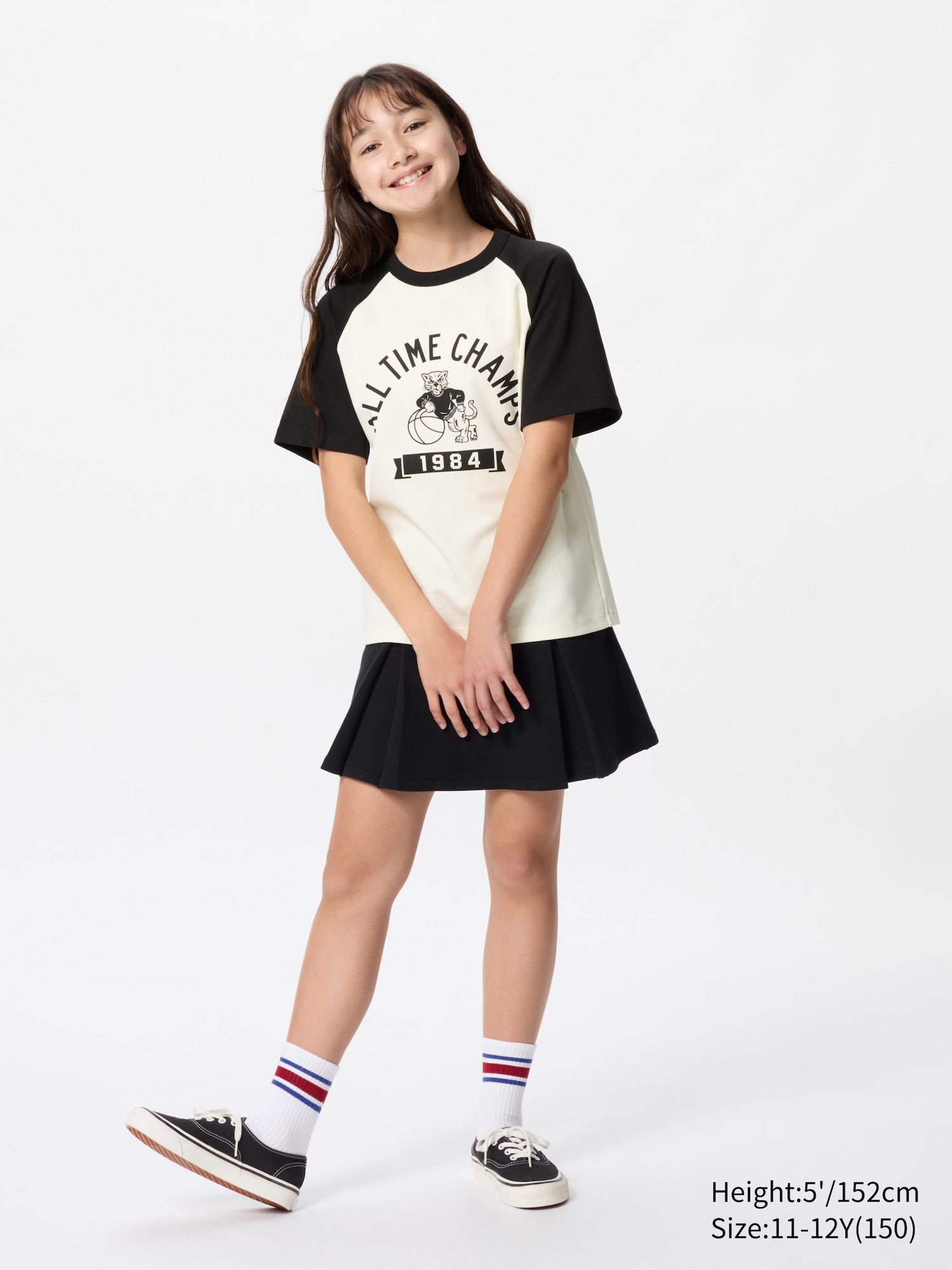 KIDS AIRism Cotton Graphic Crew Neck T-Shirt