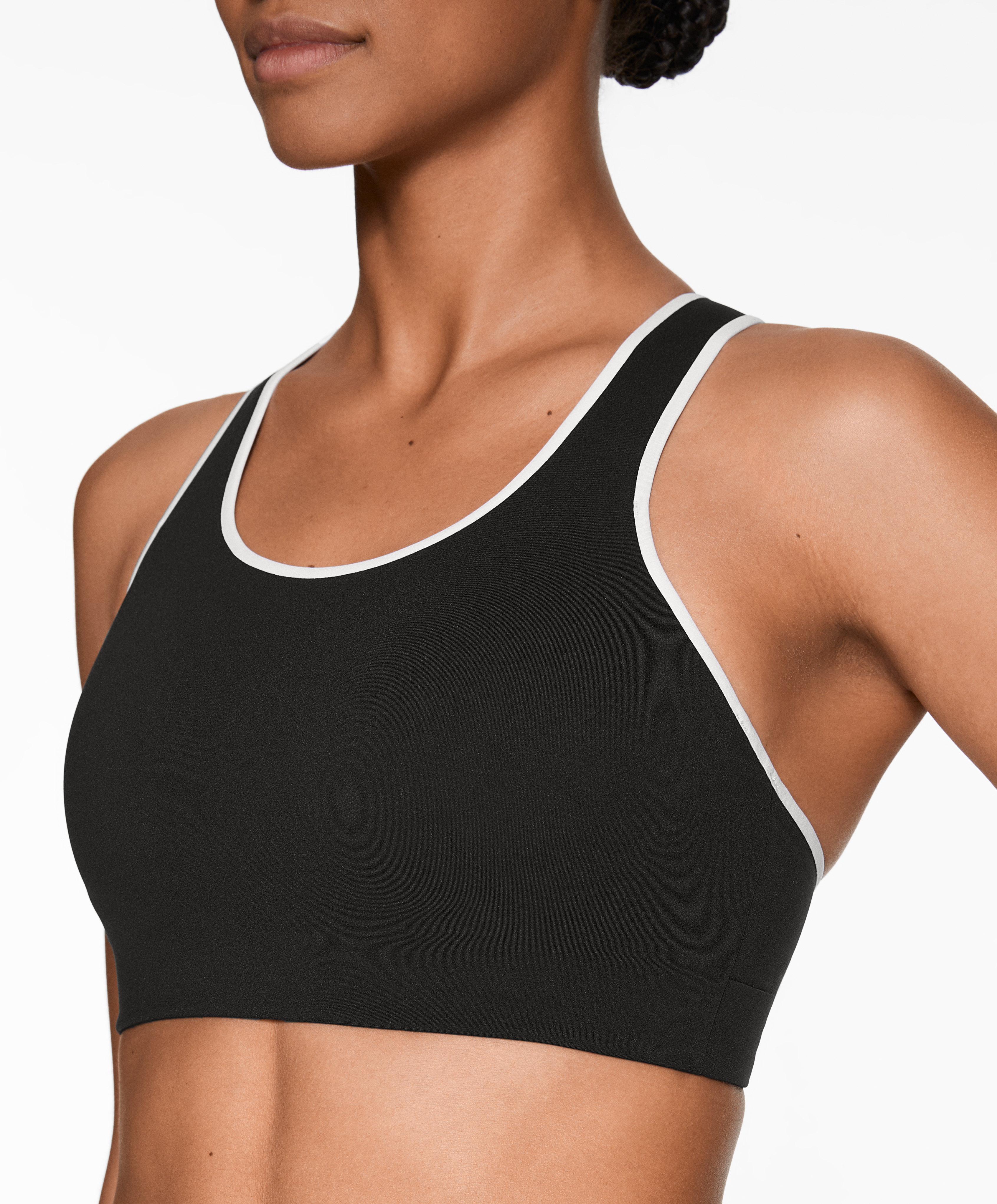 OYSHO Firm support compressive sports bra with piping