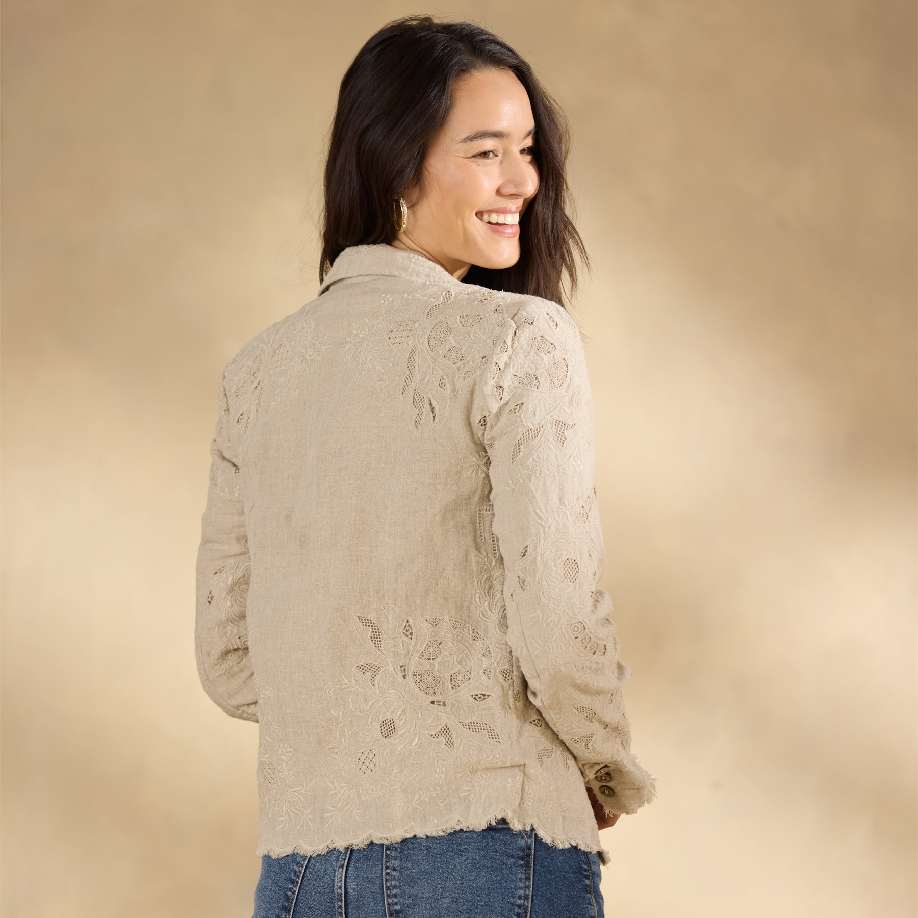 Teresa Lace Jacket, Petite - Sundance Living