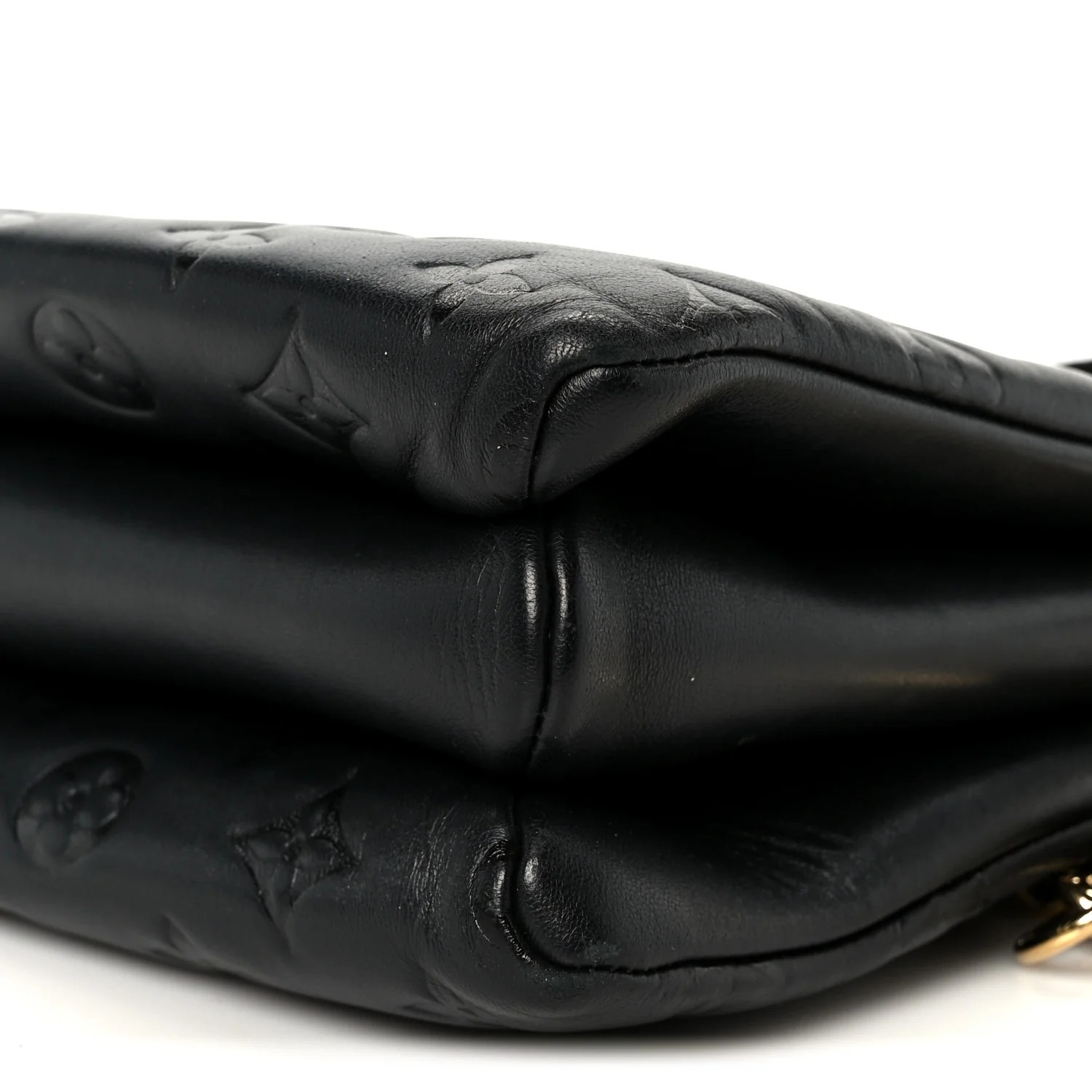 Lambskin Embossed Monogram Coussin PM Black - Top Club