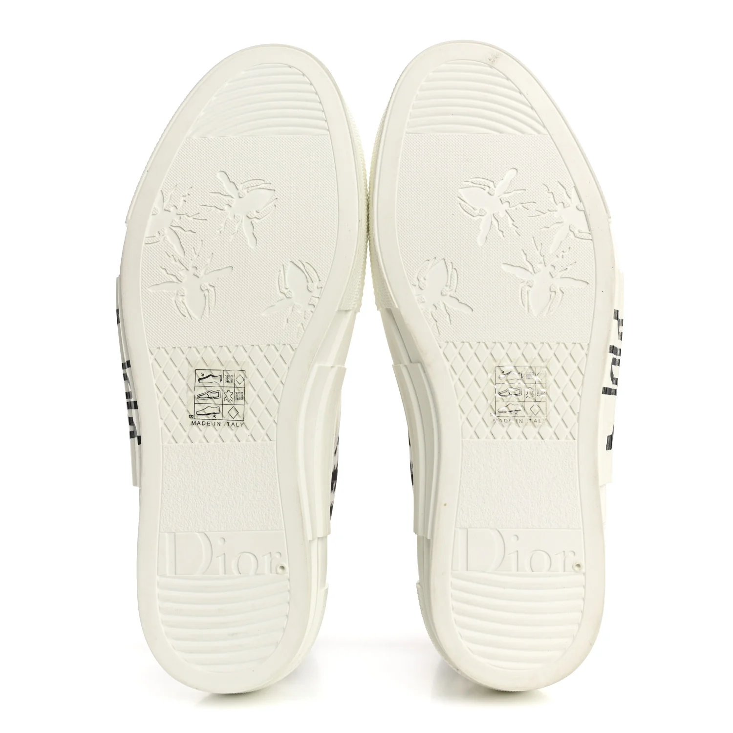 X SHAWN STUSSY Canvas Oblique Bee B23 High Top Sneakers 39 White Black - Top Club