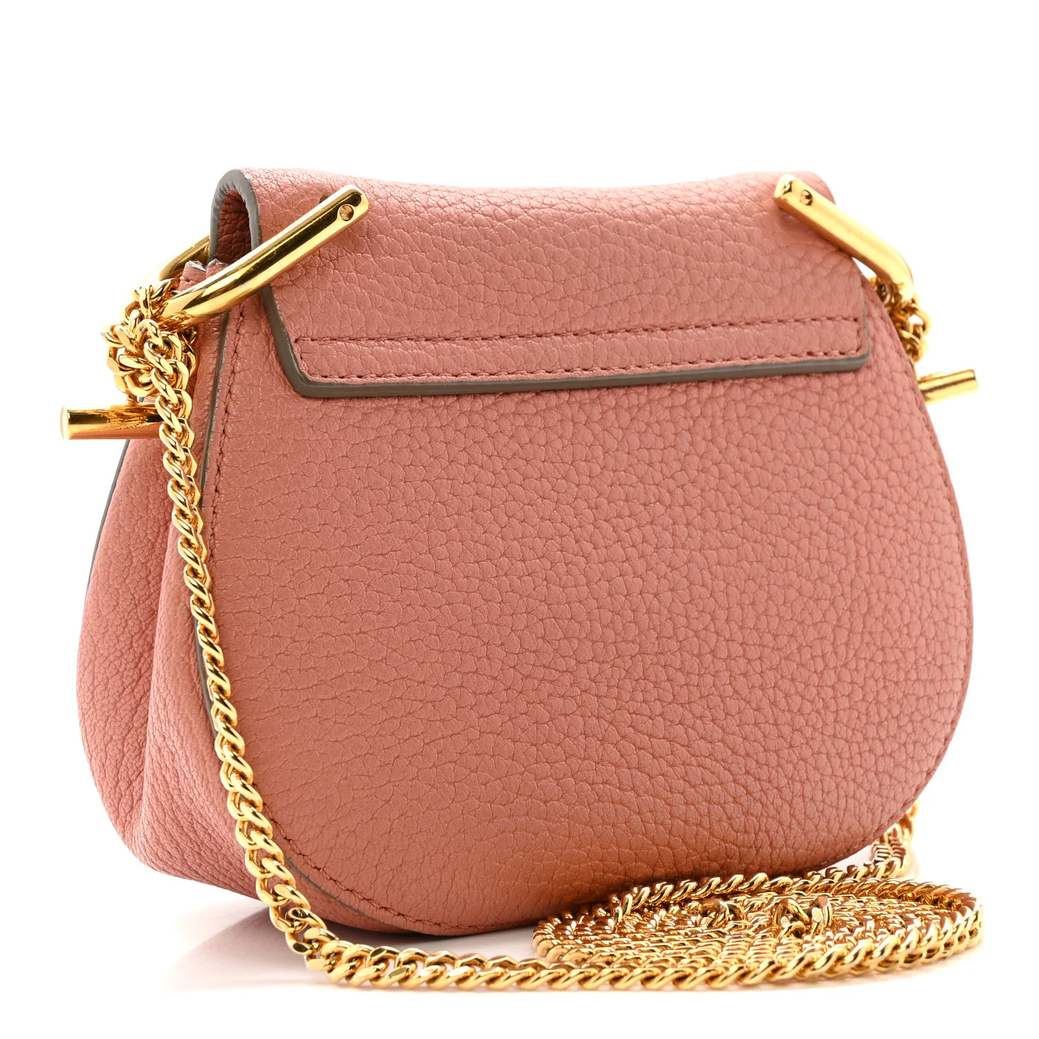 Grained Lambskin Nano Drew Shoulder Bag Misty Rose - Top Club
