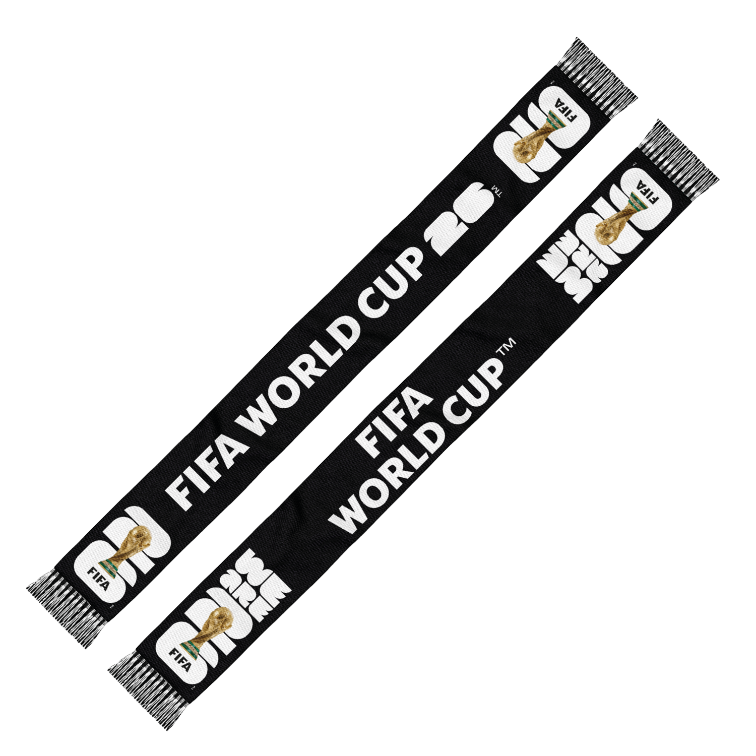 2026 World Cup Black and White Scarf
