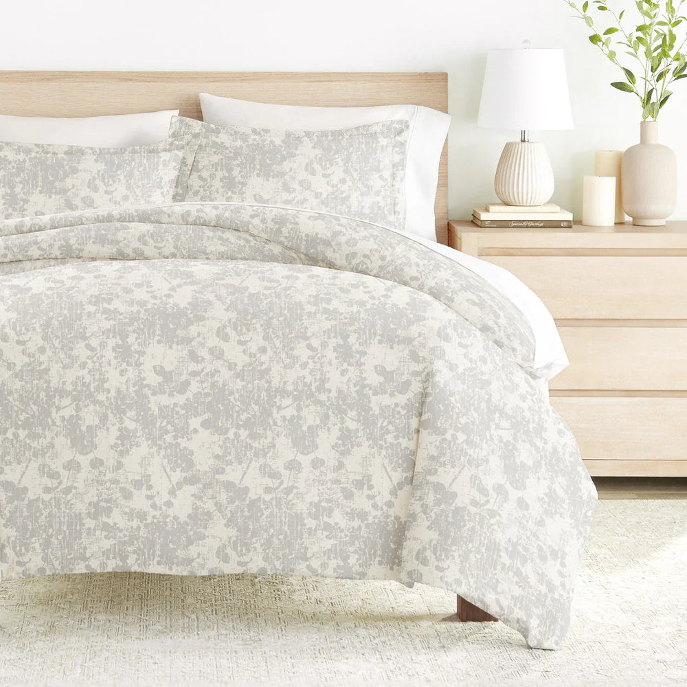 Weathered Floral Pattern 3-Piece Duvet Cover Set (Sale)