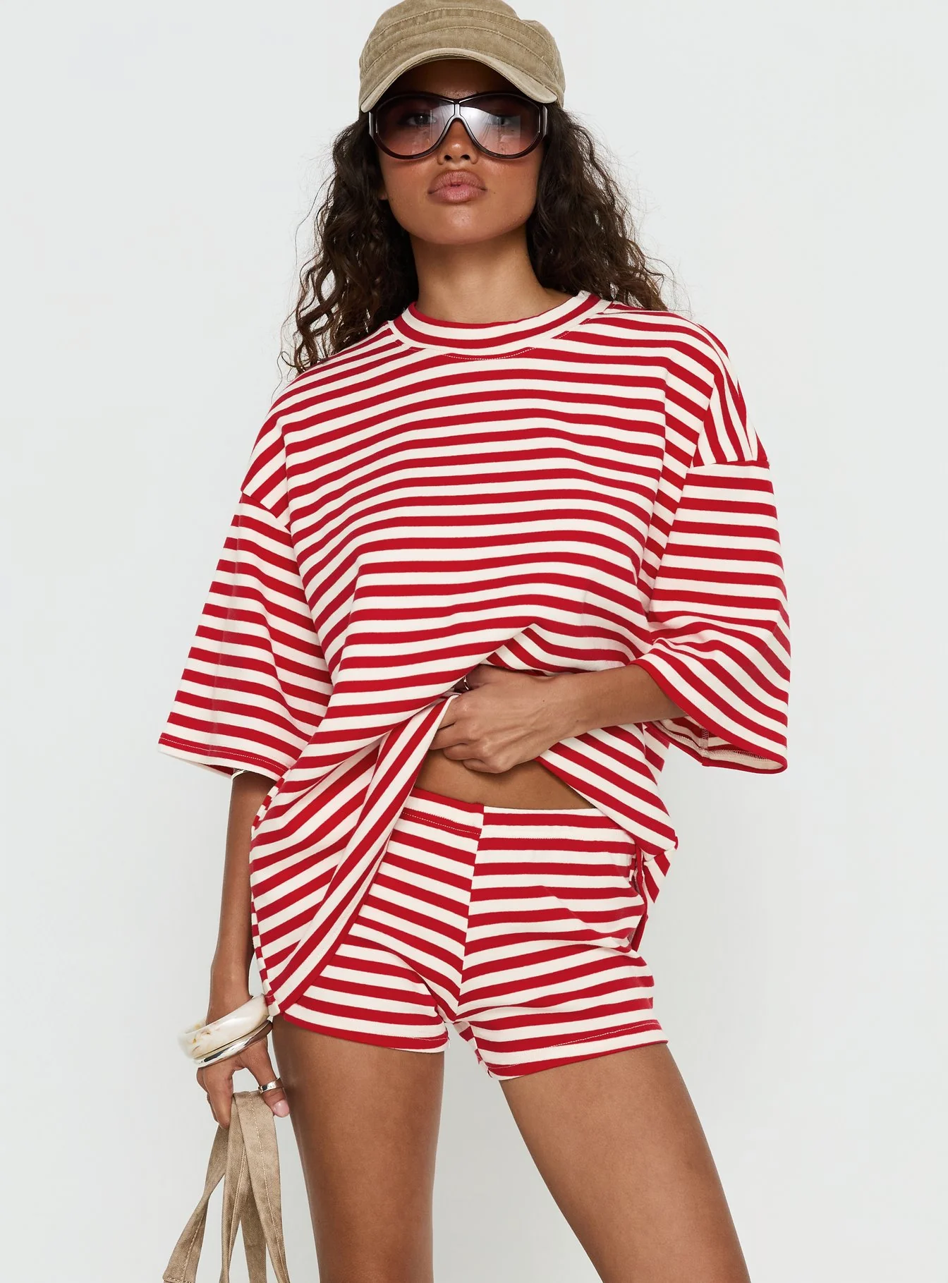 Bryanne Shorts Red Stripe