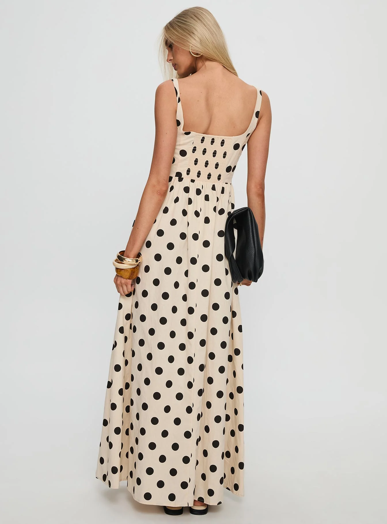 Cartmel Maxi Dress Cream / Polka Dot