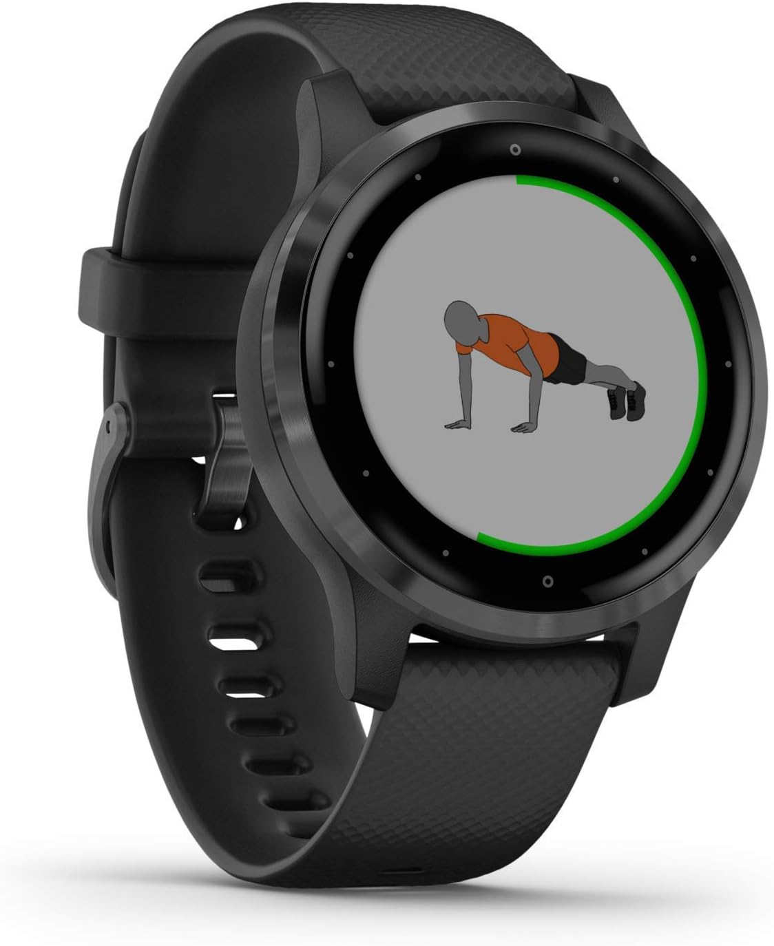 Vívoactive 4S Smartwatch fitness GPS sottile e impermeabile con piani di allenamento ed esercizi animati, 20 app sportive, 7 giorni di autonomia, Nero (Black Slate), 40 mm (Ricondizionato)