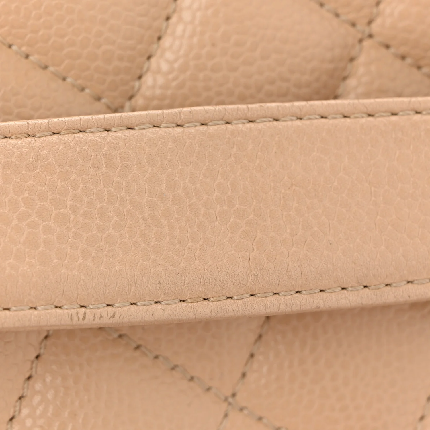 Caviar Quilted Grand Shopping Tote GST Beige Clair - Top Club