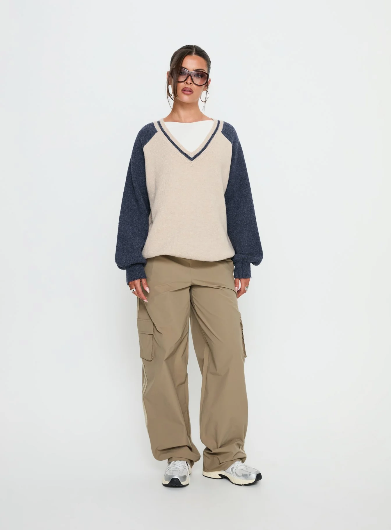 Ellyn Baggy Cargo Pants Khaki