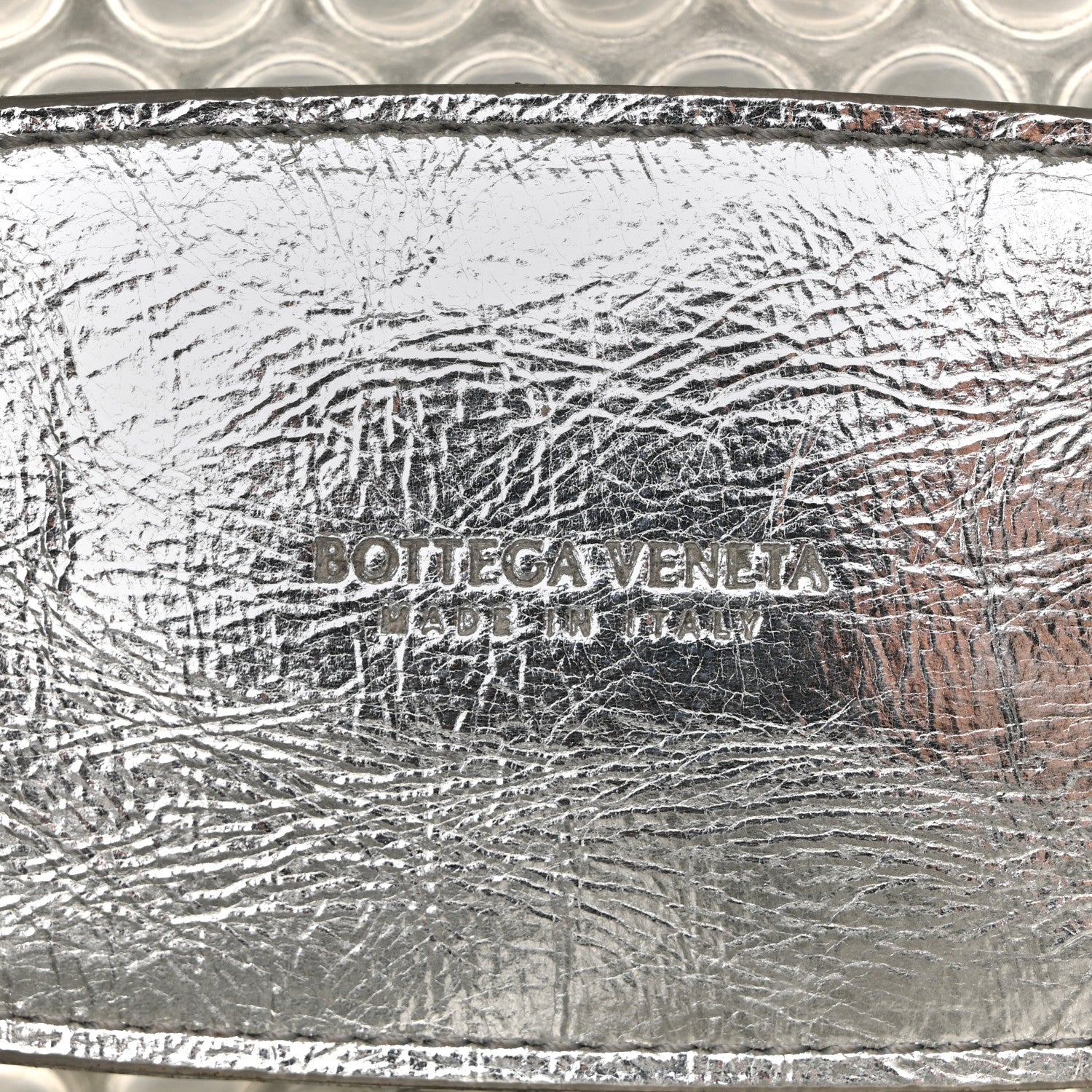 Metallic Fabric Bubble Wrap The Mini Pouch Silver - Top Club