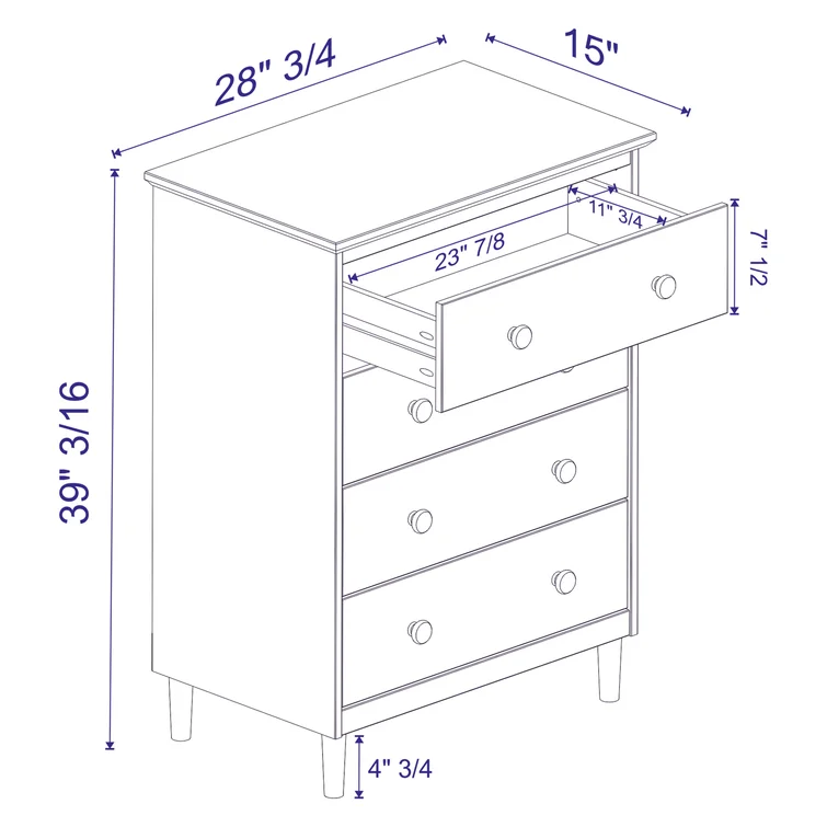 Bhuneshwar 4 - Drawer Dresser