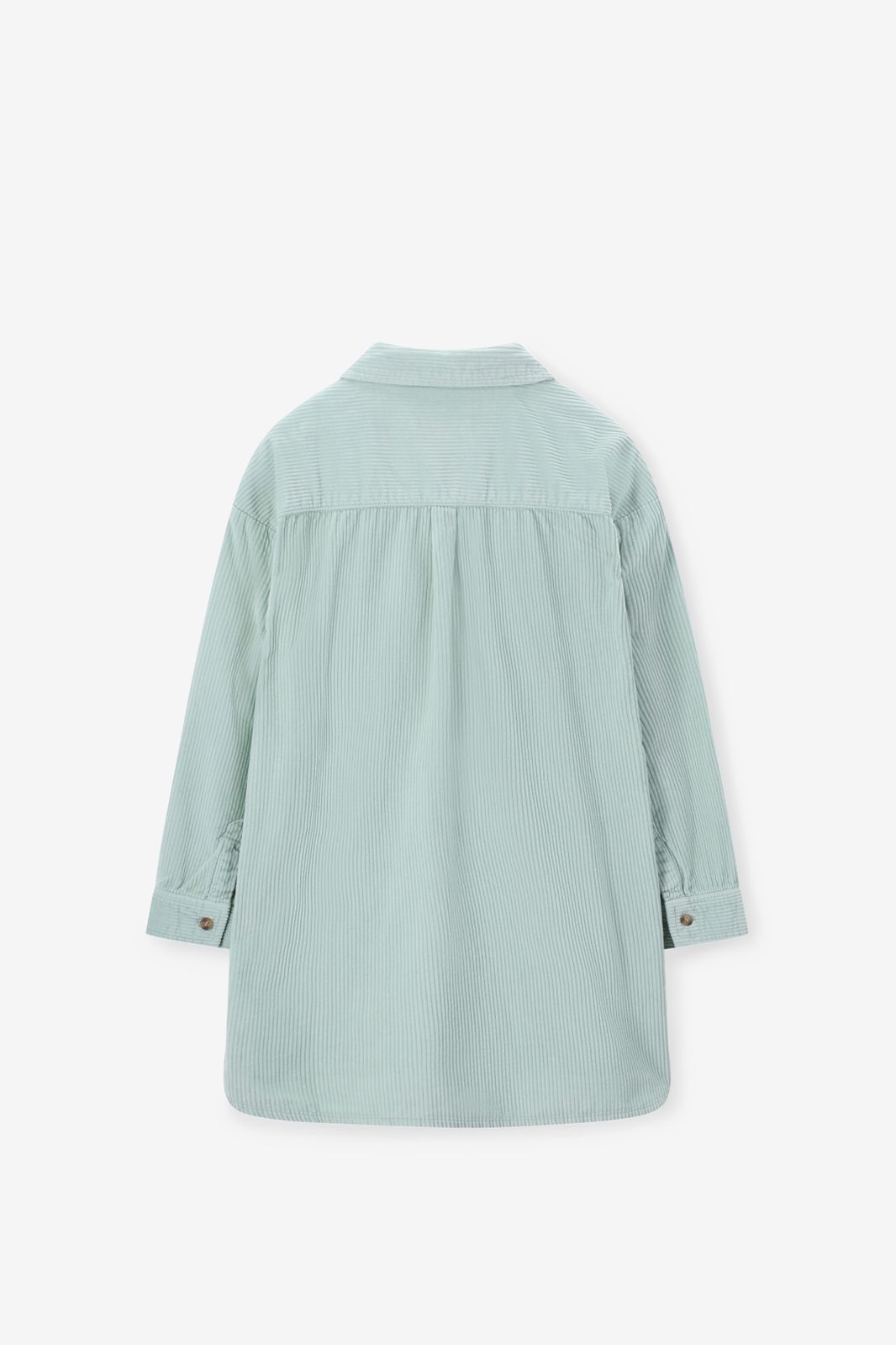 Lichtgroene corduroy jurk