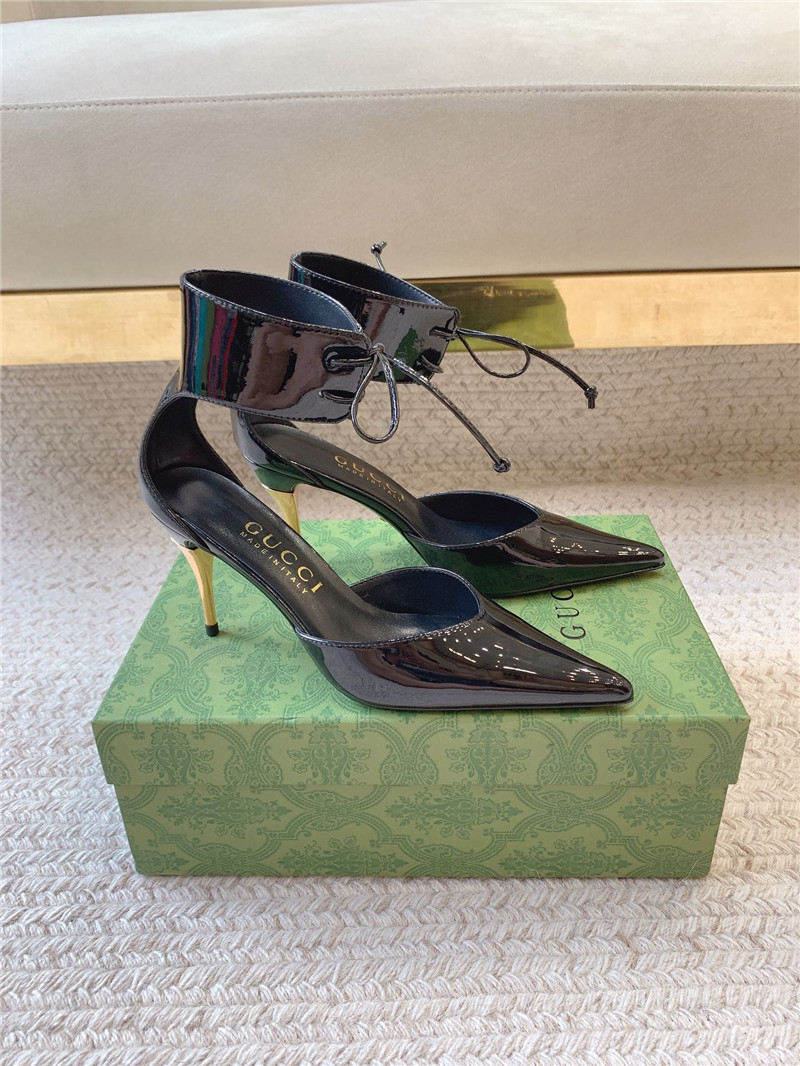 gucci new mid-heeled patent leather pumps - Sneaker Replica Workshop