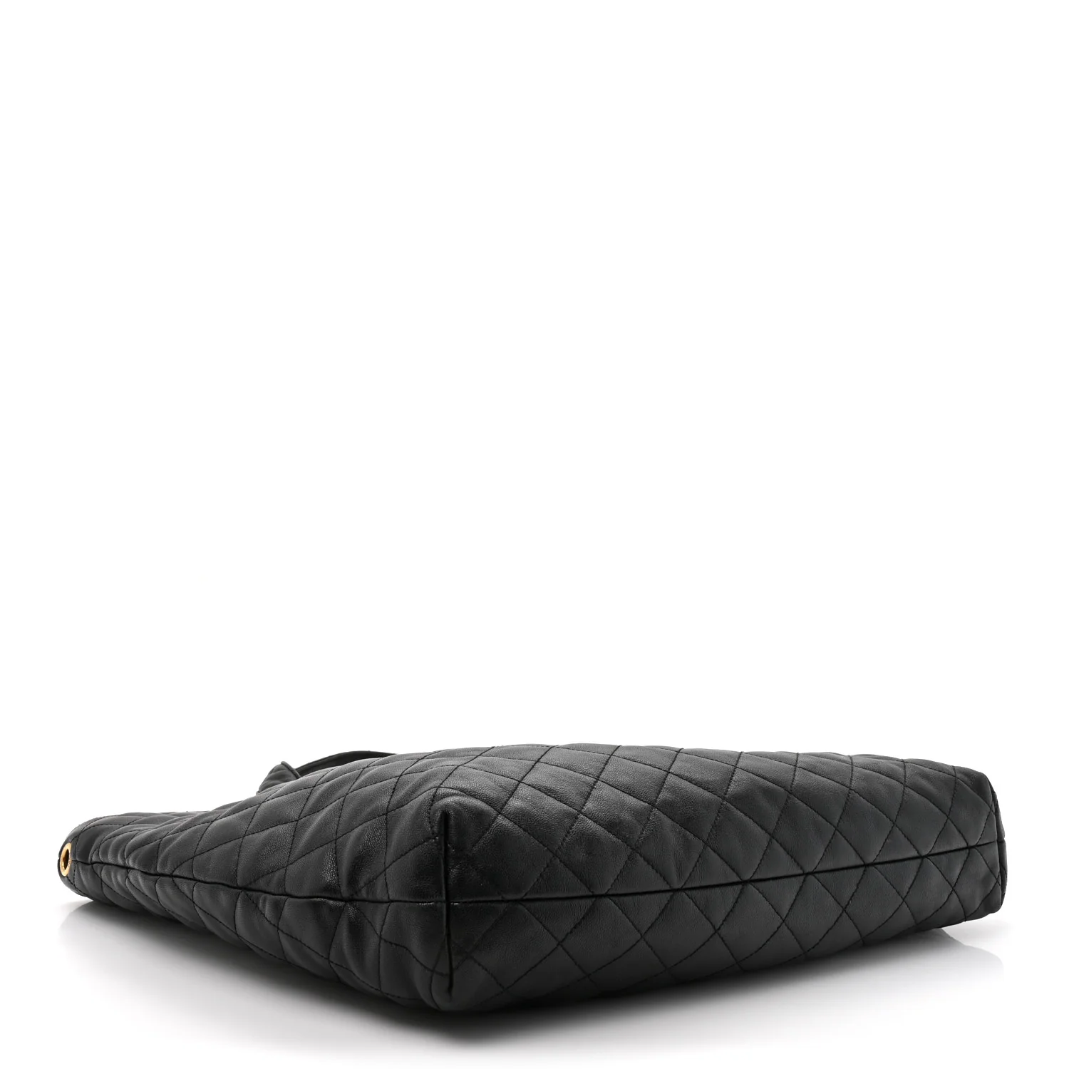 Lambskin Quilted Maxi Icare Shopping Tote Black - Top Club