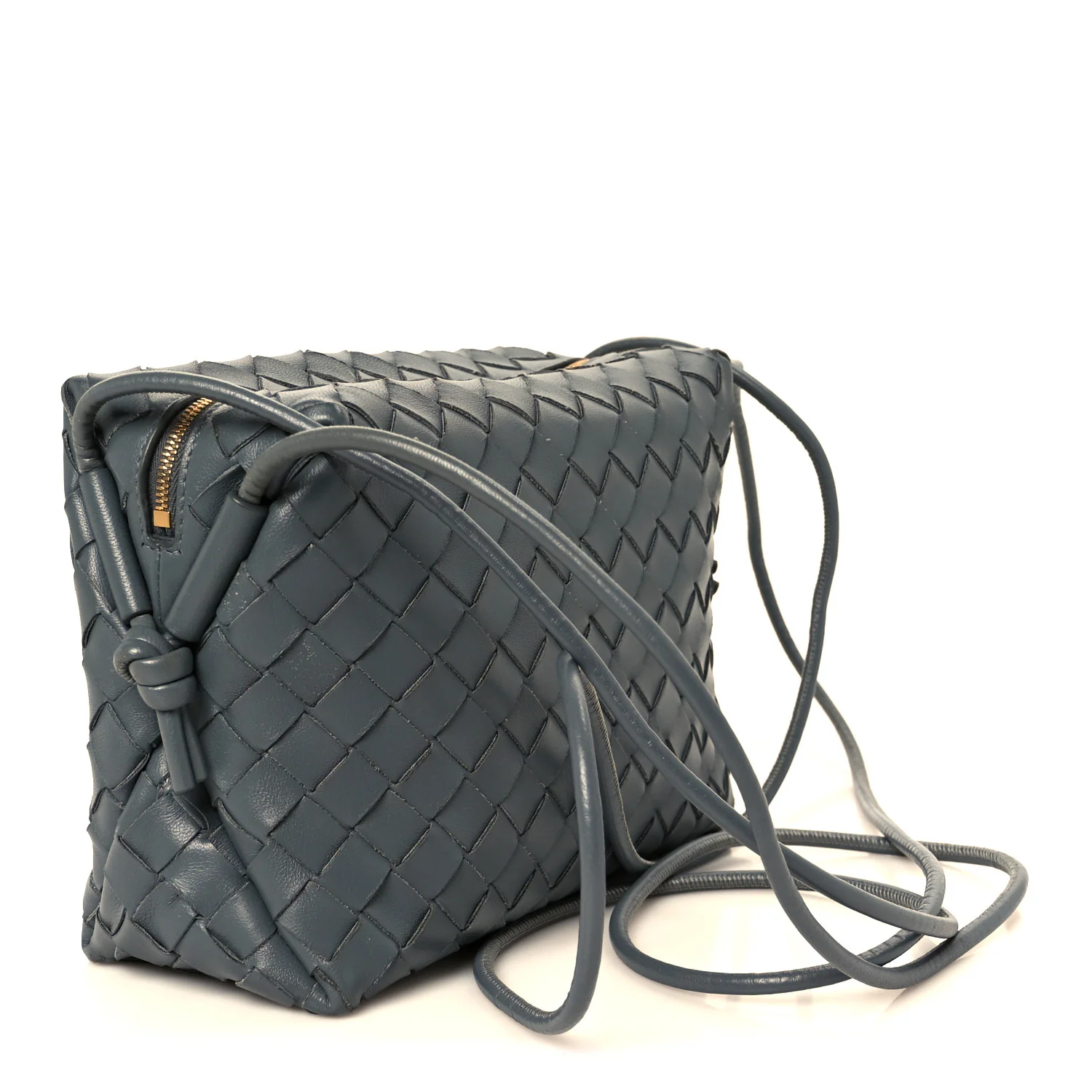 Nappa Intrecciato Small Loop Camera Bag Thunder - Top Club