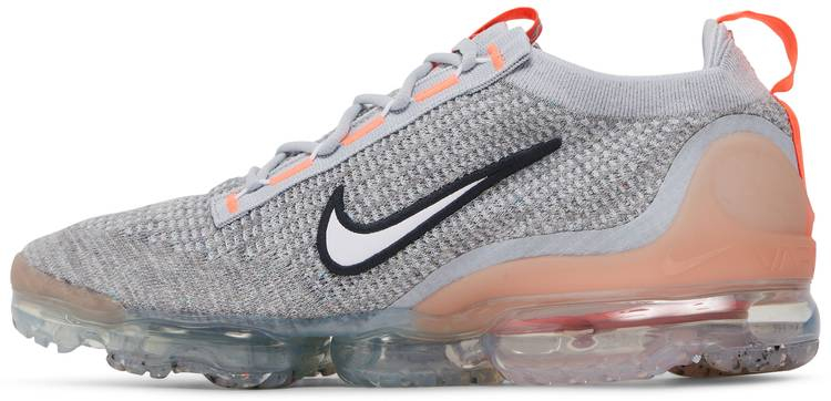 Air VaporMax 2021 Flyknit  Grey Fog Bright Mango  DH4084-002 - Sneaker Replica Workshop