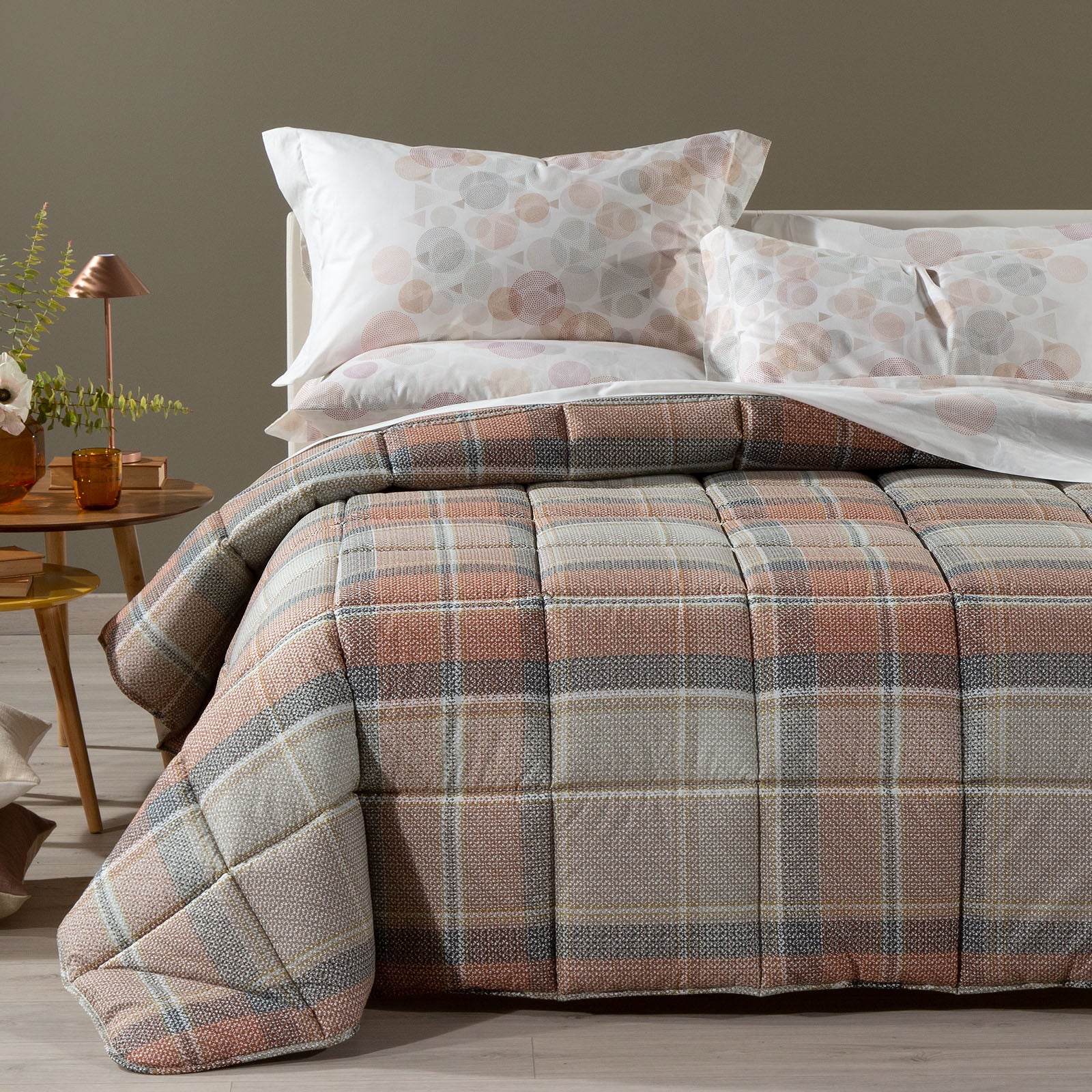 Trapunta In Cotone Madison Matrimoniale Caffè Caleffi