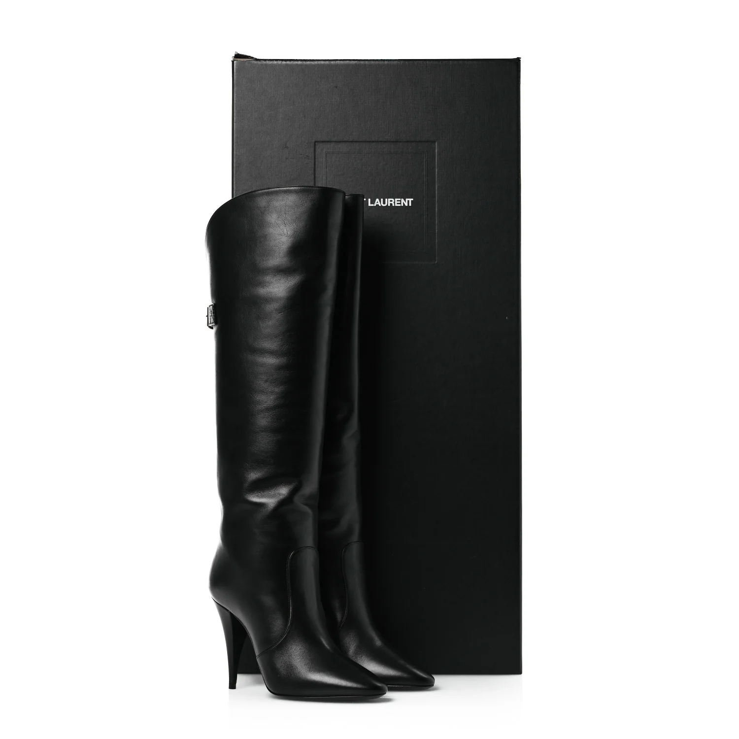 Lambskin Koller 110 Tall Boots 36.5 Black - Top Club