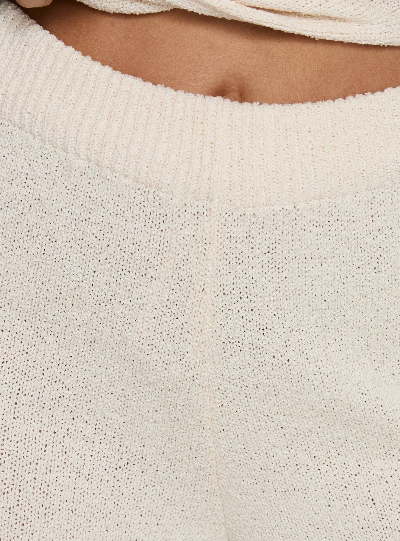 Calisse Knit Wide Leg Pants Beige