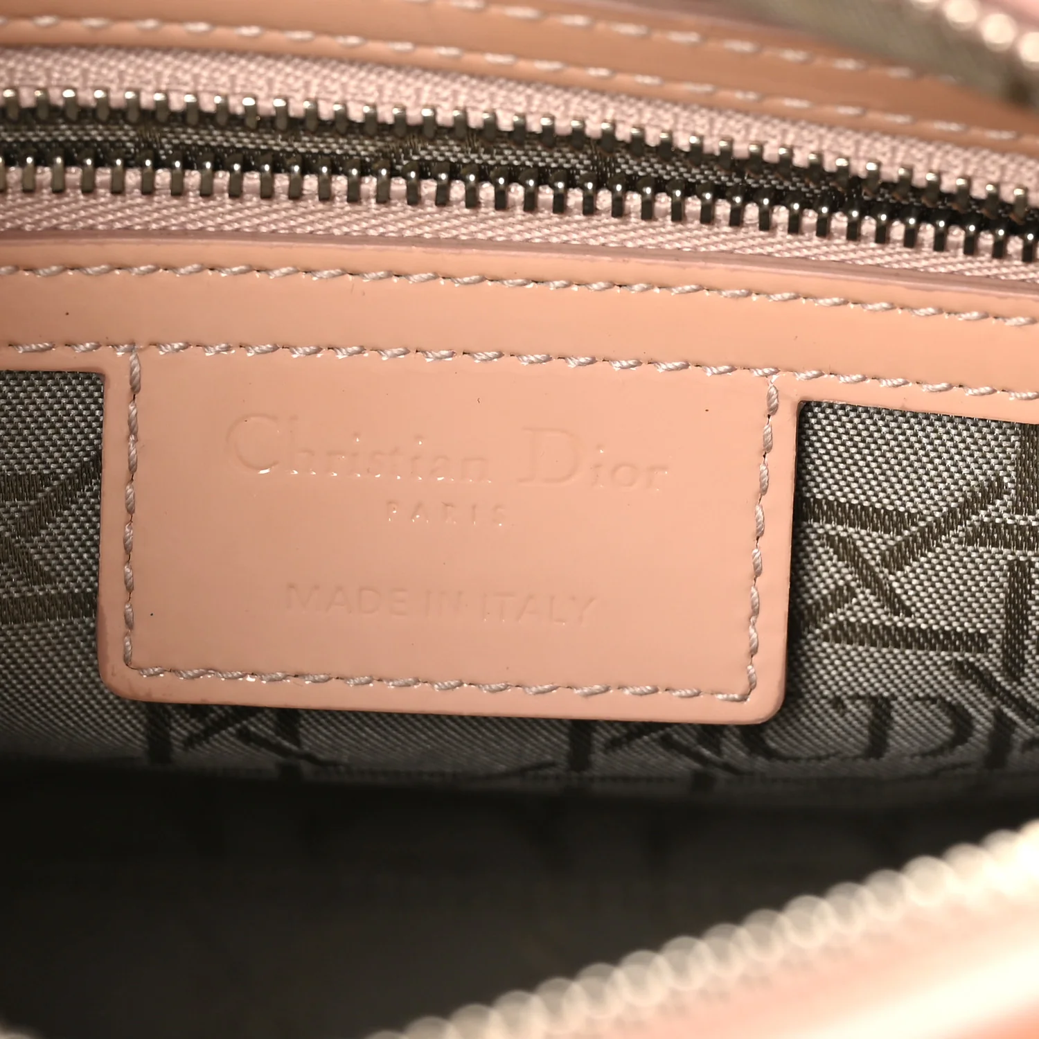 Patent Cannage Medium Lady Dior Rose Clair - Top Club