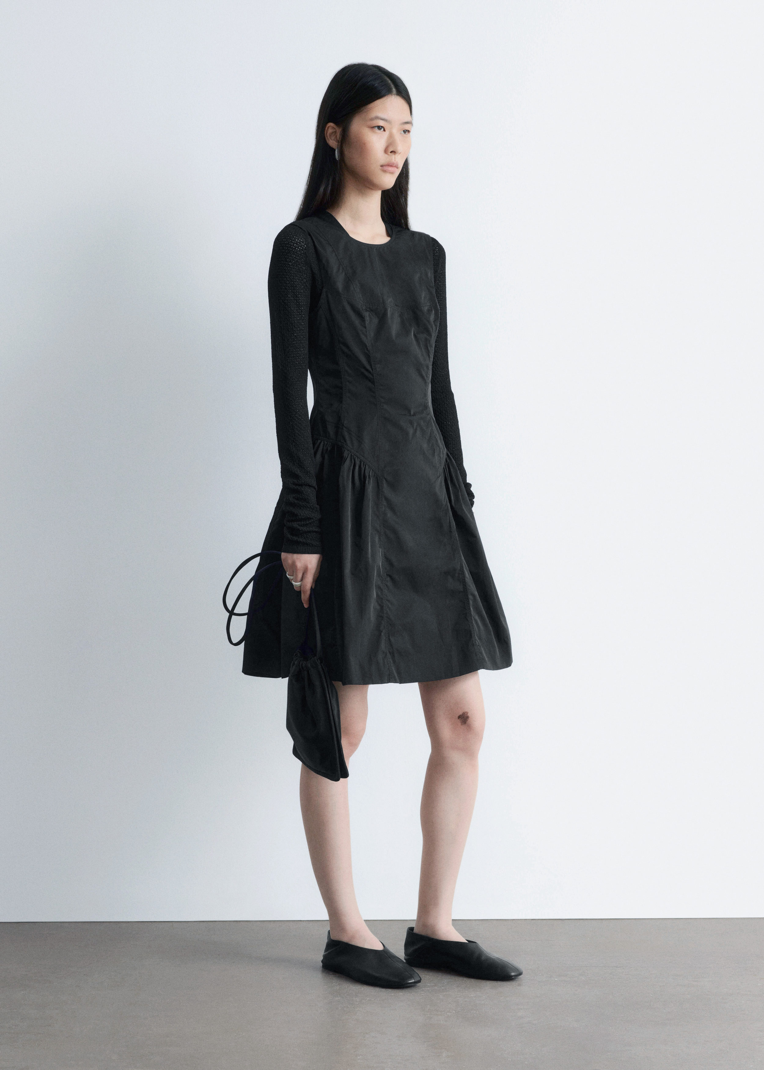 & Other Stories PEPLUM MINI DRESS