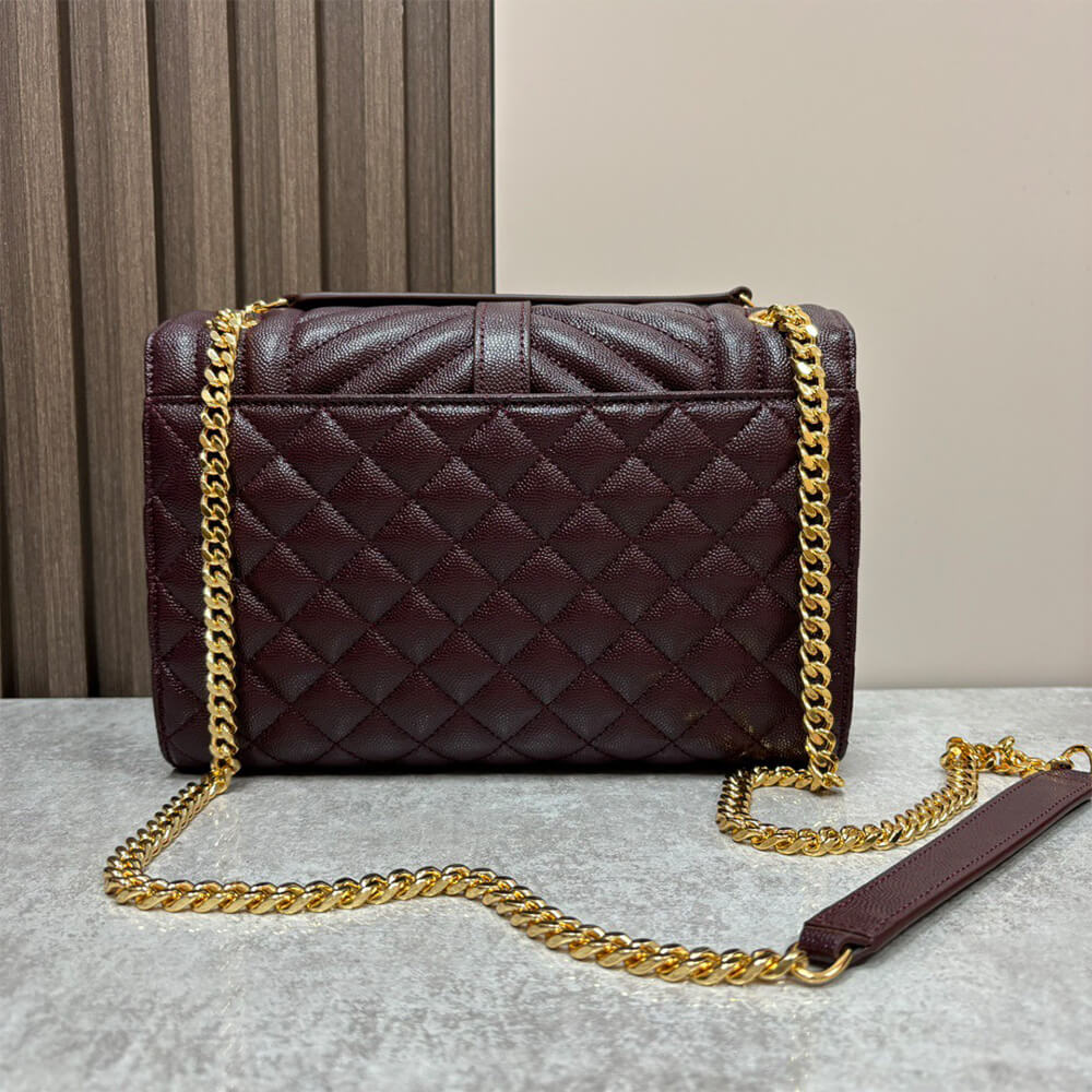 YSL envelope medium in grained leather - Top Club