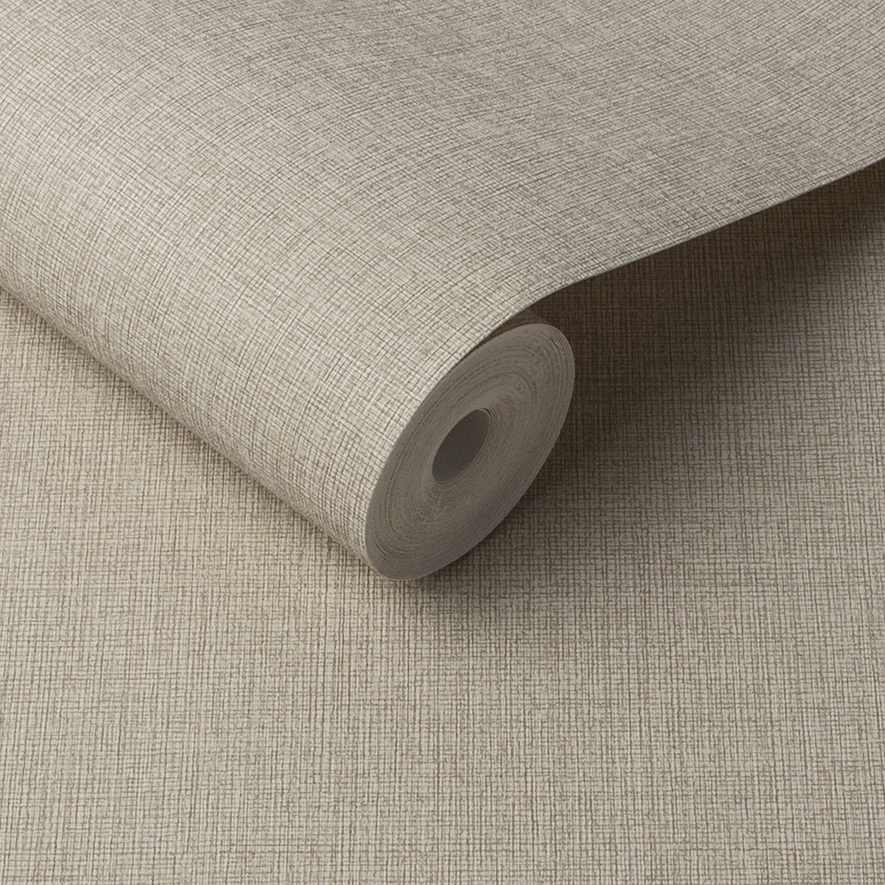 Graham & Brown - Vliesbehang - Linen Beige - 10mx52cm