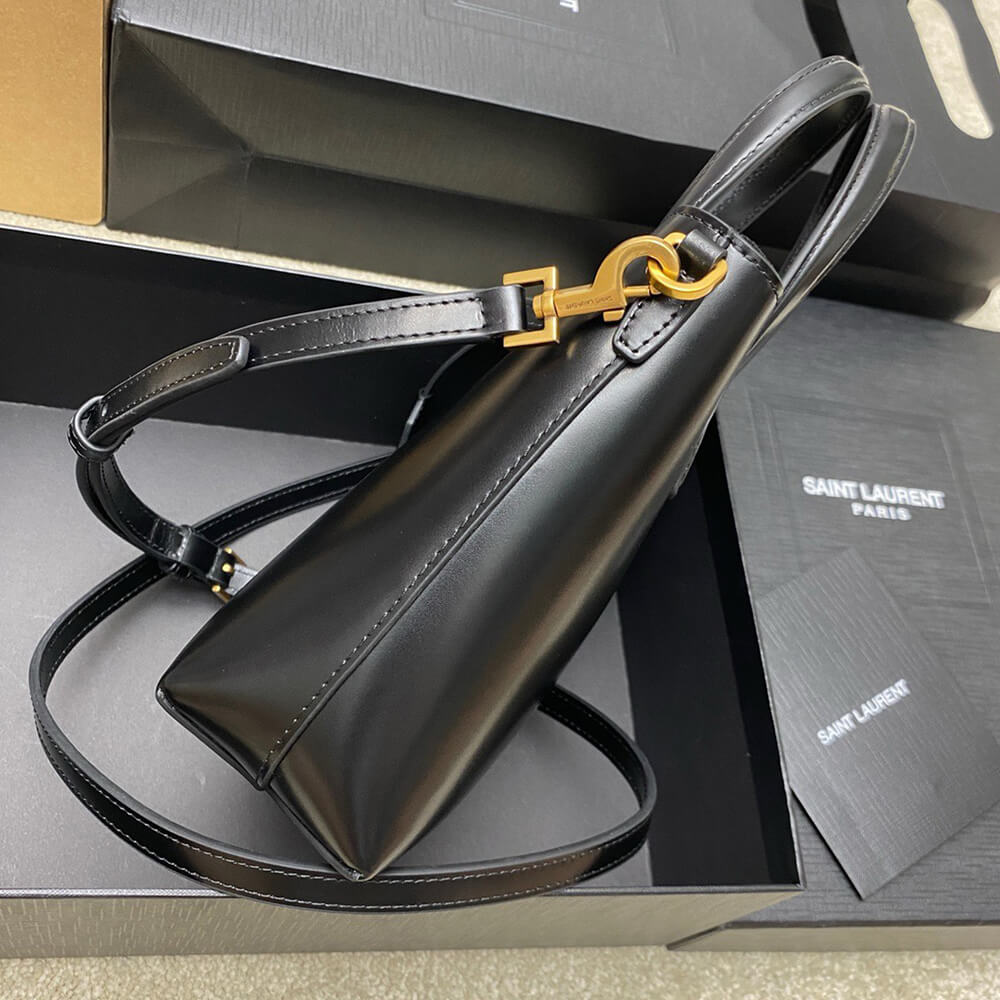 MINI TOY SHOPPING SAINT LAURENT IN BOX LEATHER - Top Club