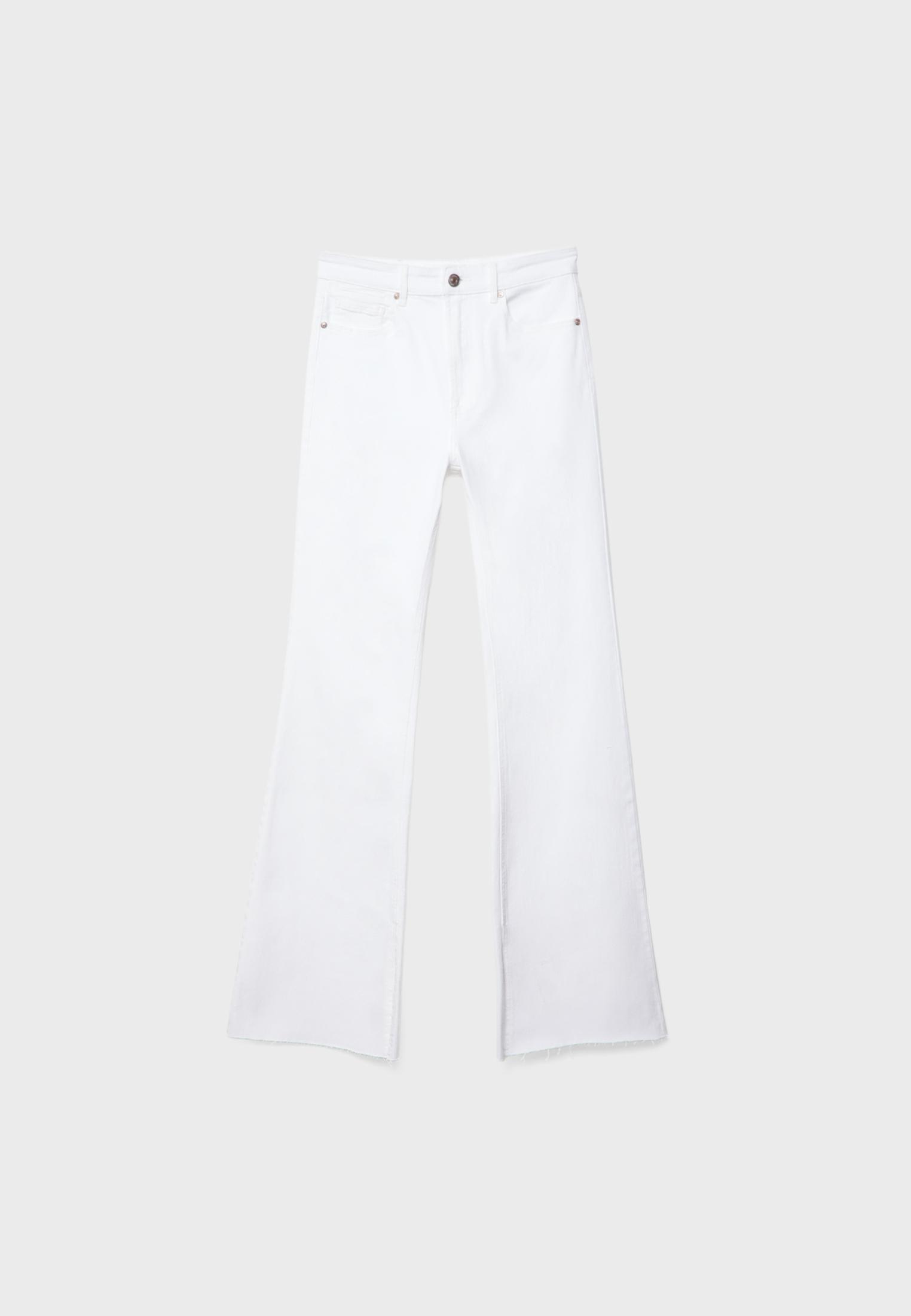 D74 FLARED JEANS WITH SLIT