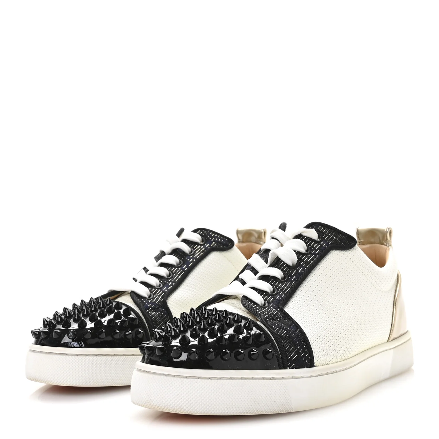 Calfskin Mens Louis Junior Spikes Orlato Flat Sneakers 42 Multicolor - Top Club