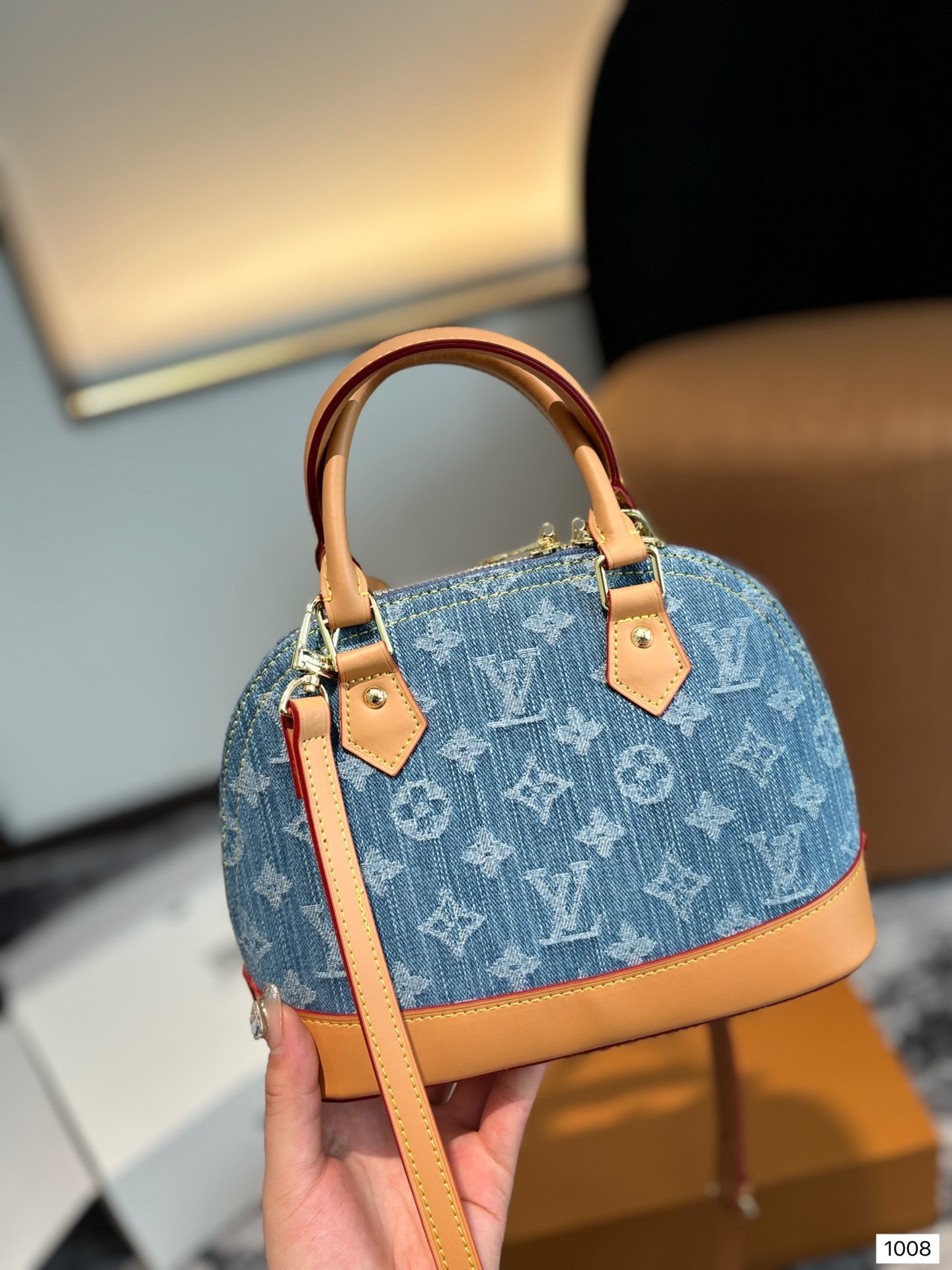 Louis alma bb Retiro denim bag size: 24??18cm - Top Club