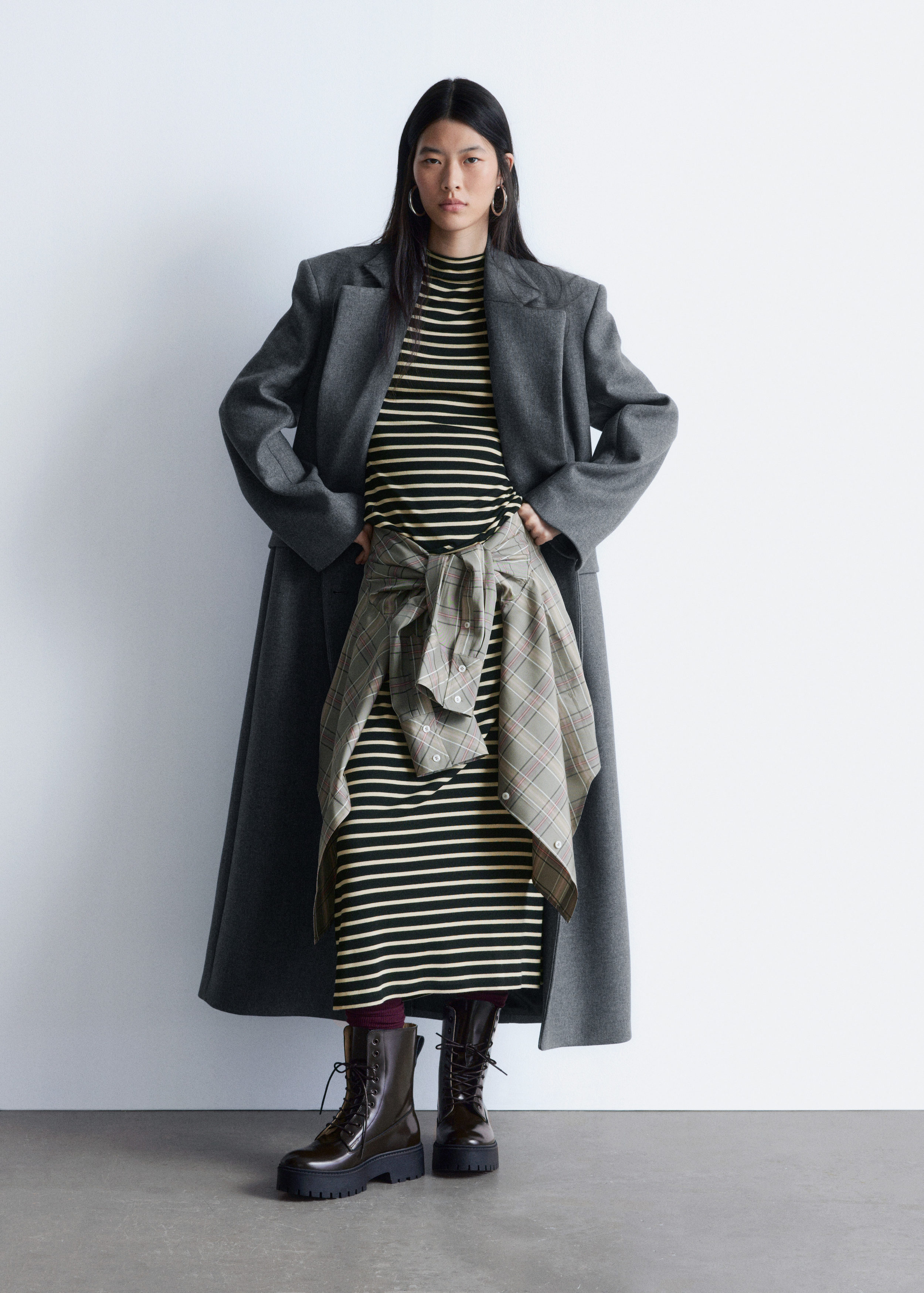 & Other Stories LACE-UP LEATHER BOOTS