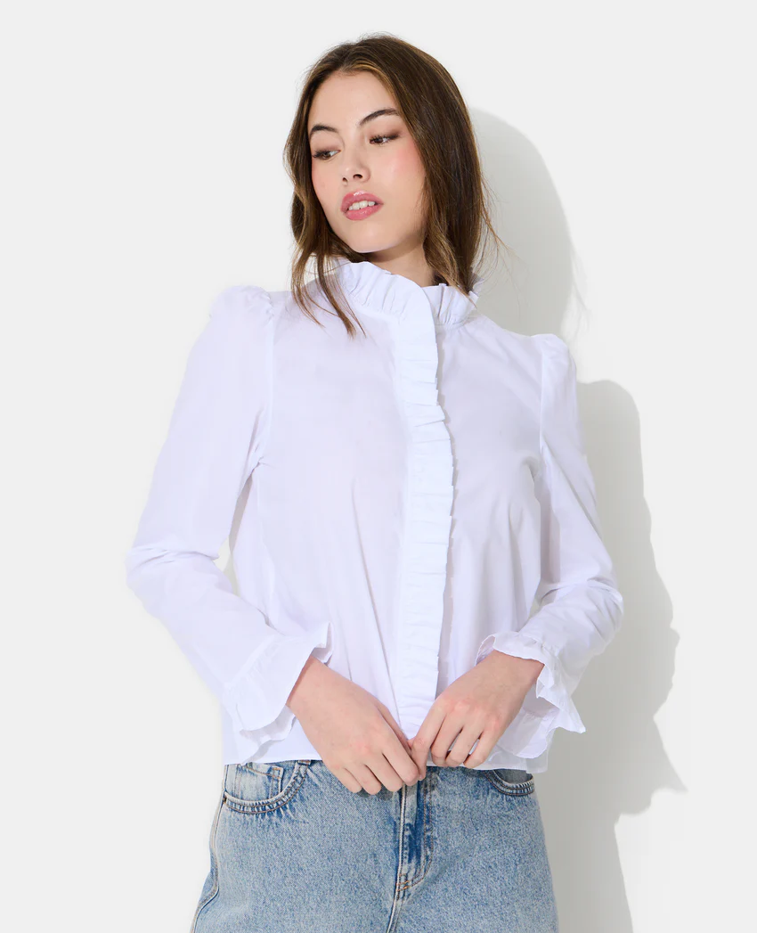 Pimkie Chemise popeline avec volants