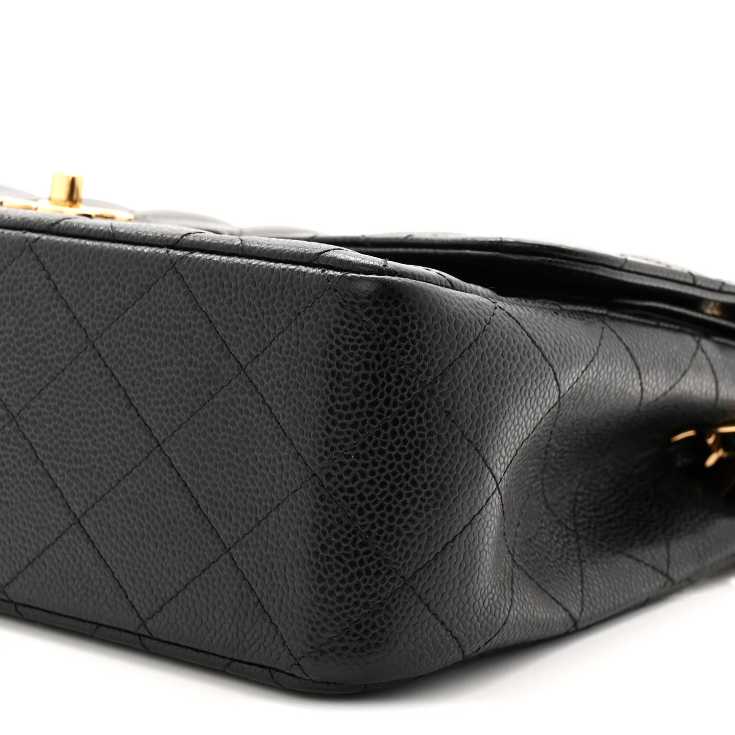 Caviar Quilted Jumbo Double Flap Black - Top Club