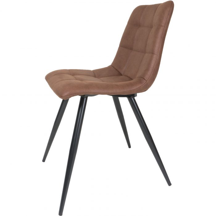 Eetkamerstoel Galgary - Microvezel Cognac