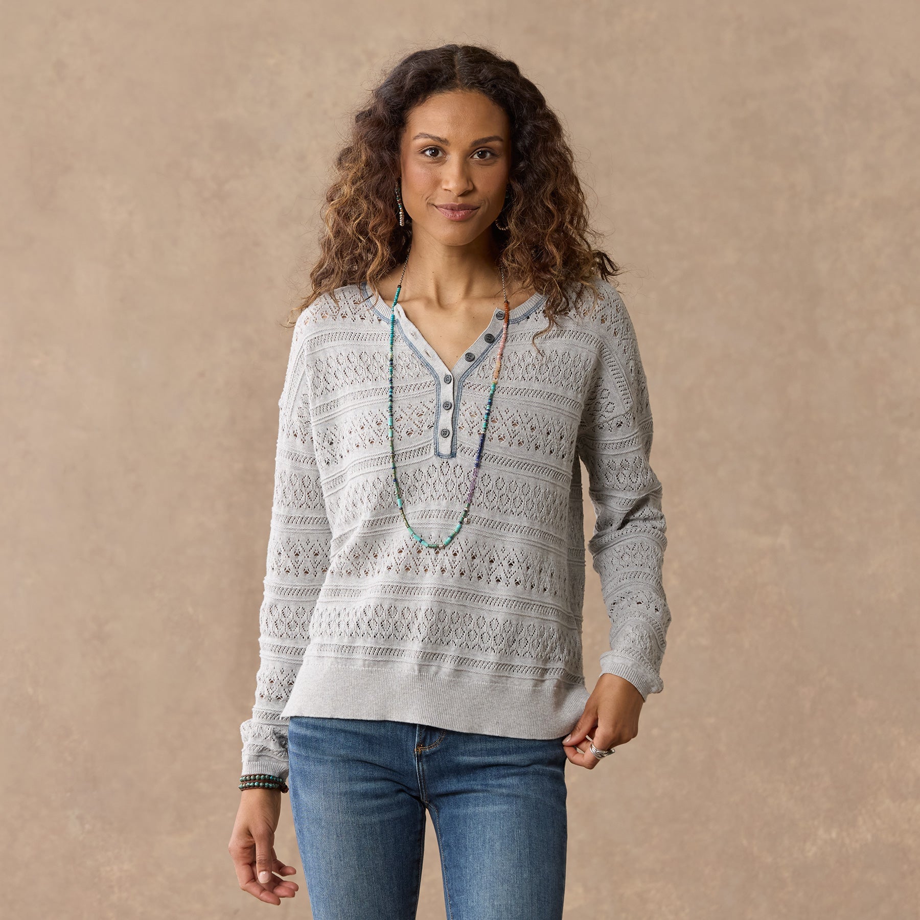 Devon Sweater Henley, Petite | Sundance Outlet - Sundance Living