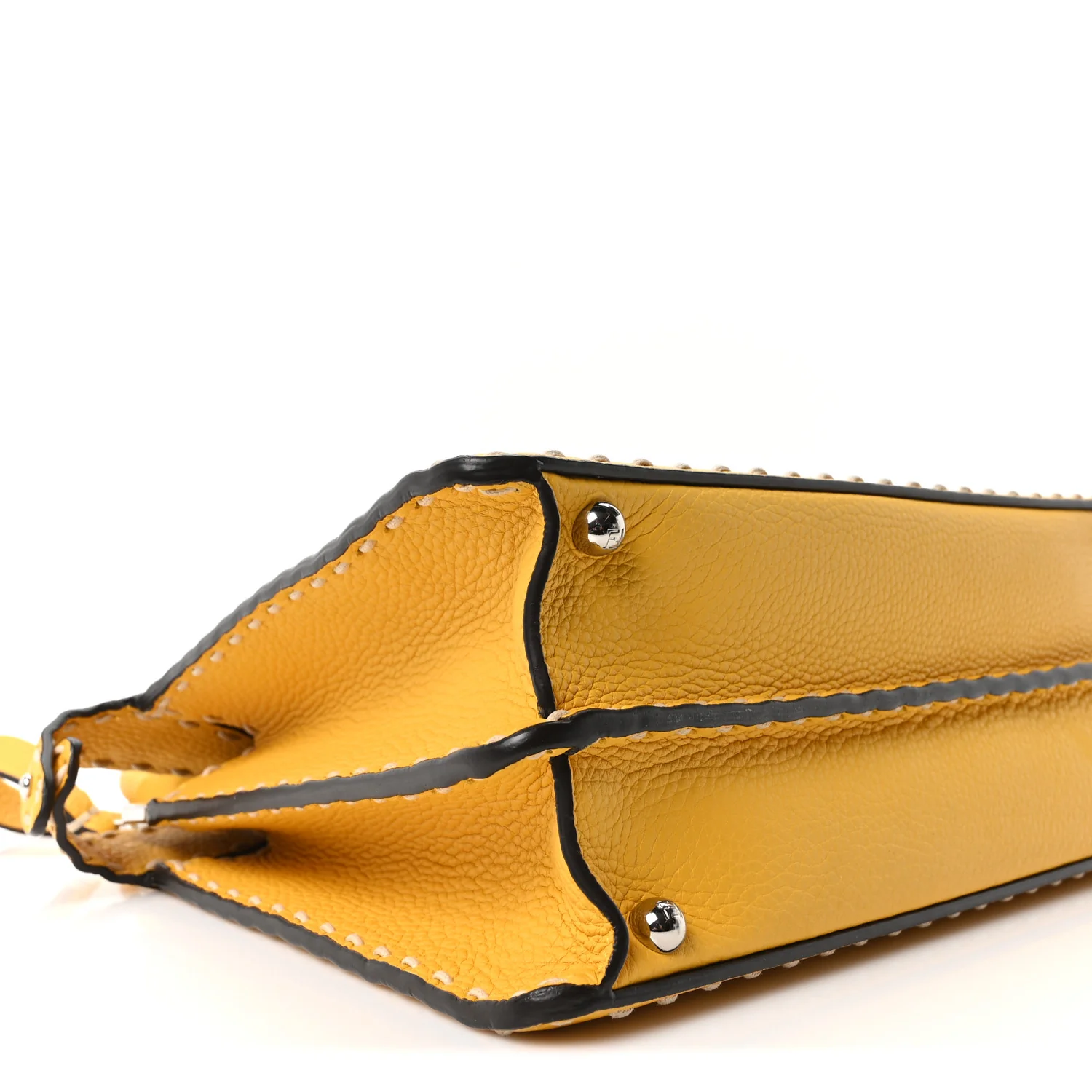 Vitello Granato Camoscio Selleria Macro Stitchings Medium Peekaboo I SEE U Satchel Mimosa - Top Club