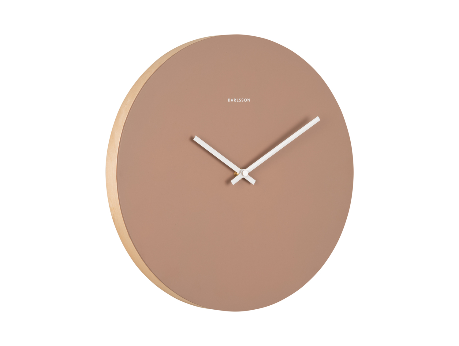 Wall clock Colour Splash brown