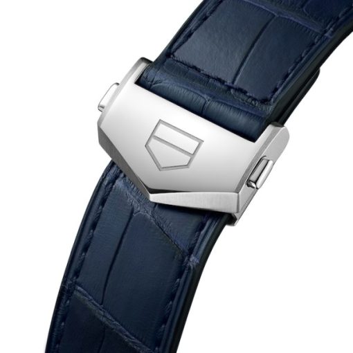Replica TAG Heuer Carrera Men Automatic Blue Alligator Watch